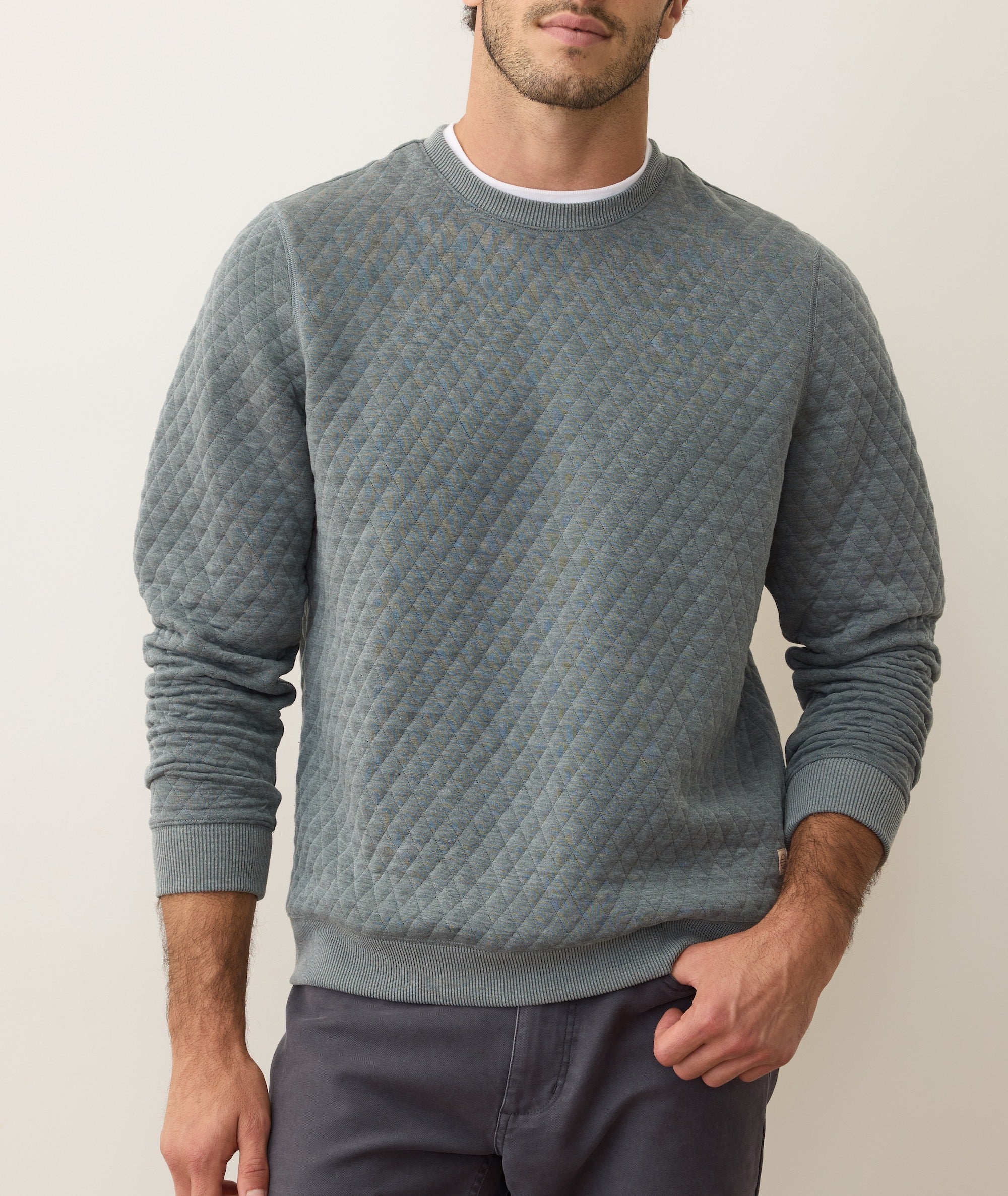 Corbet Quilted Crewneck