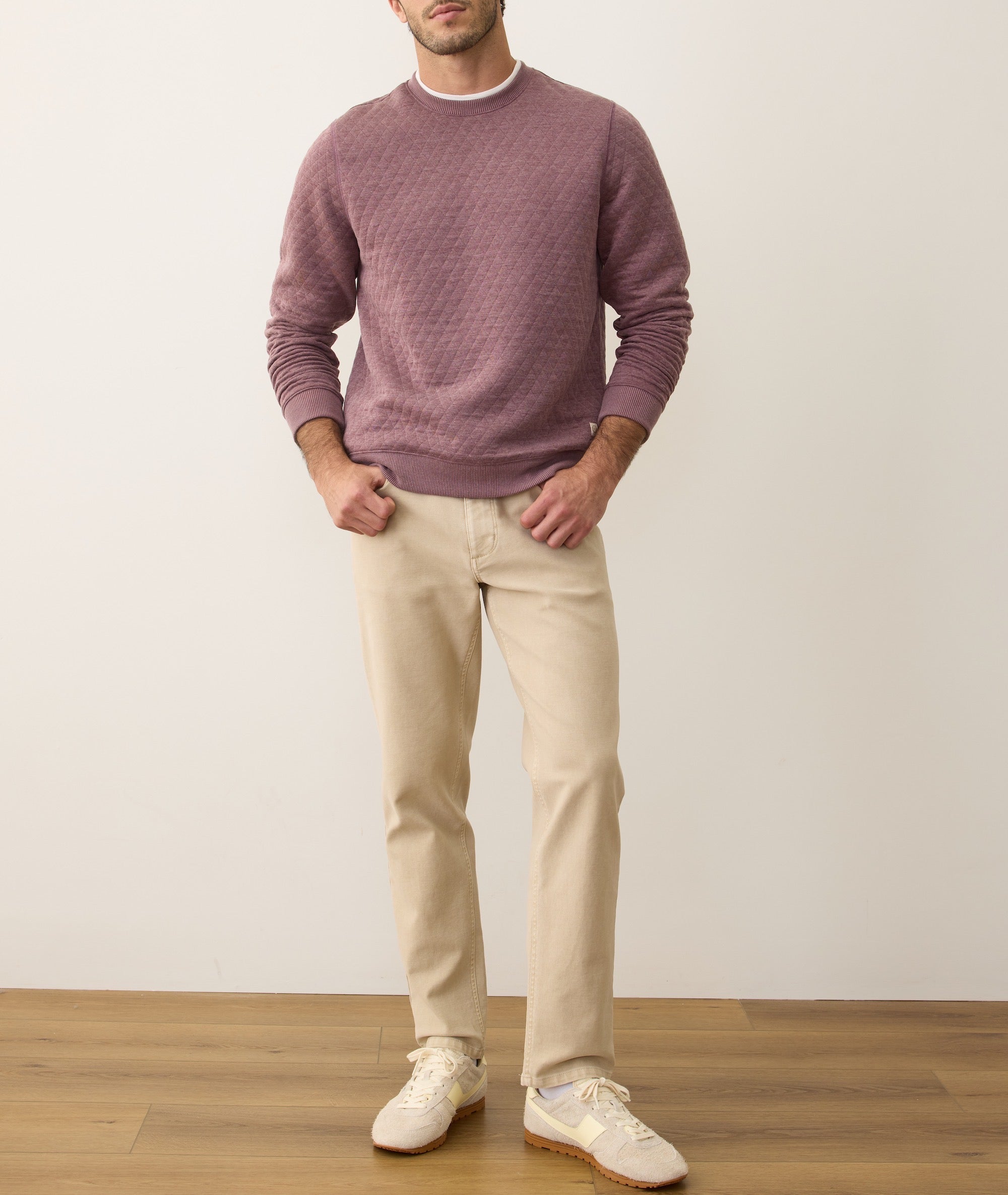 Corbet Quilted Crewneck
