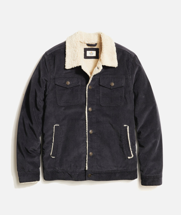 Boise Cord Sherpa Trucker – Marine Layer