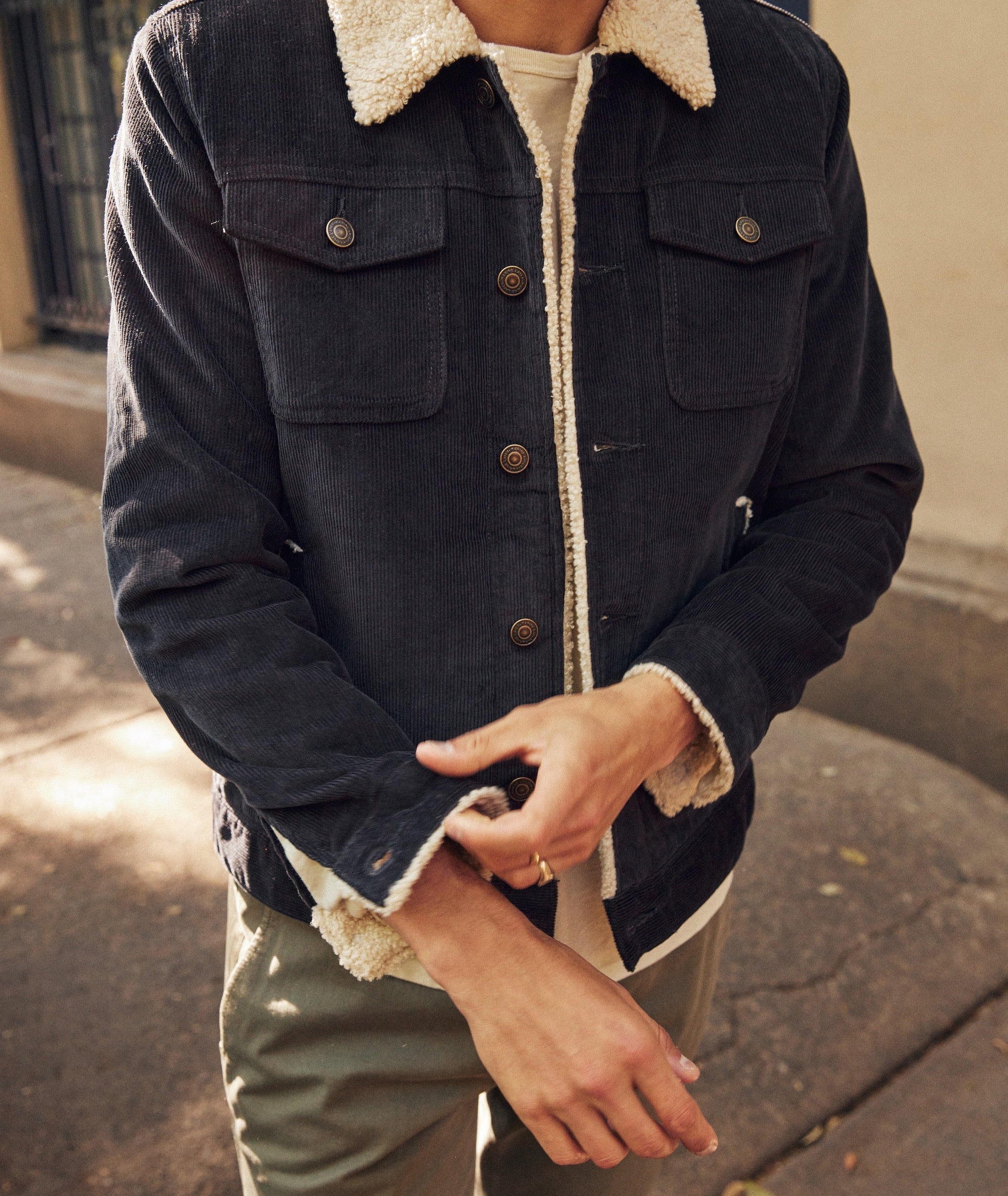 Boise Cord Sherpa Trucker