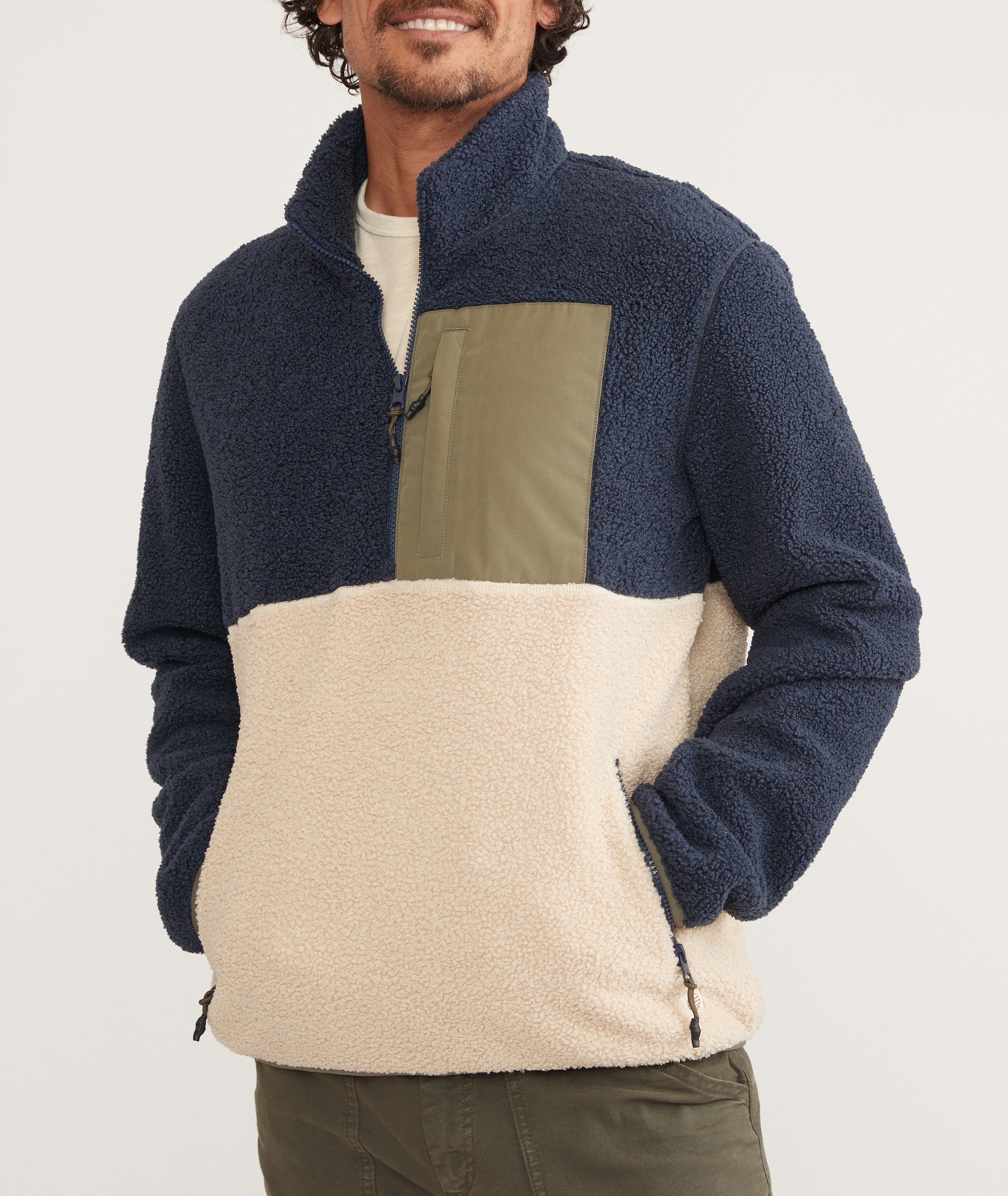 Marine layer hot sale sherpa crew pullover