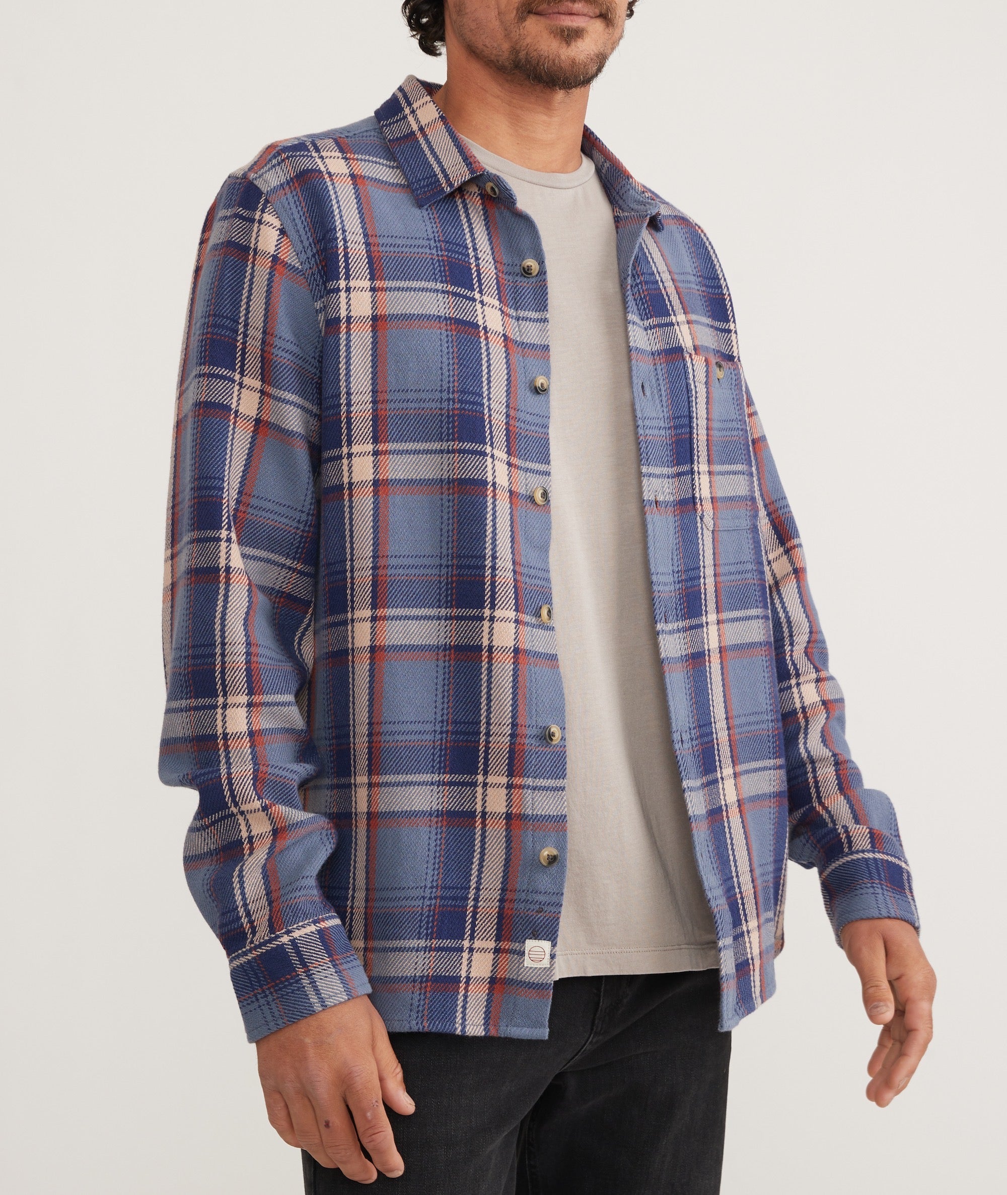 Cole Textured Twill Shirt – Marine Layer