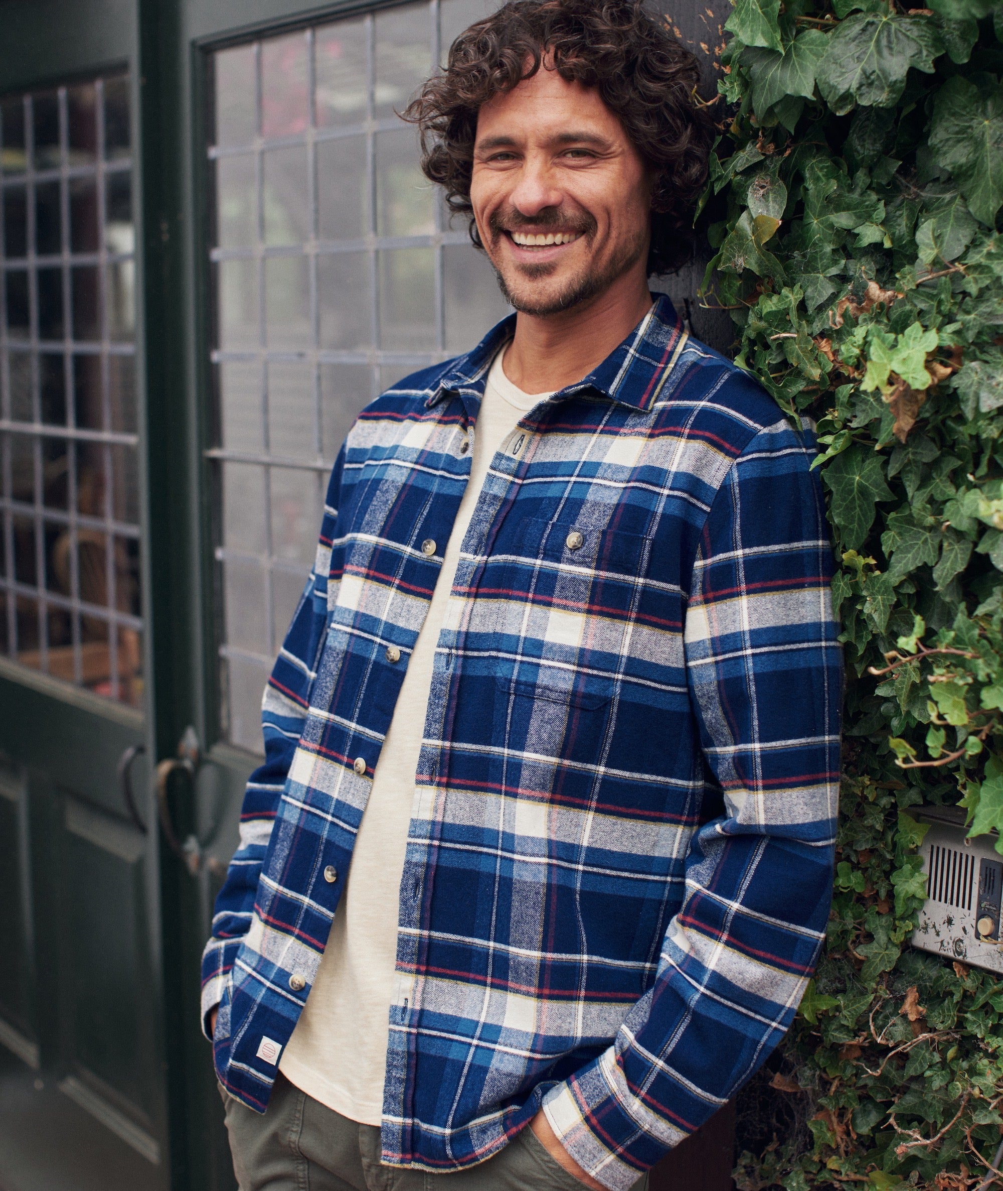 Plaid shop shirt blue