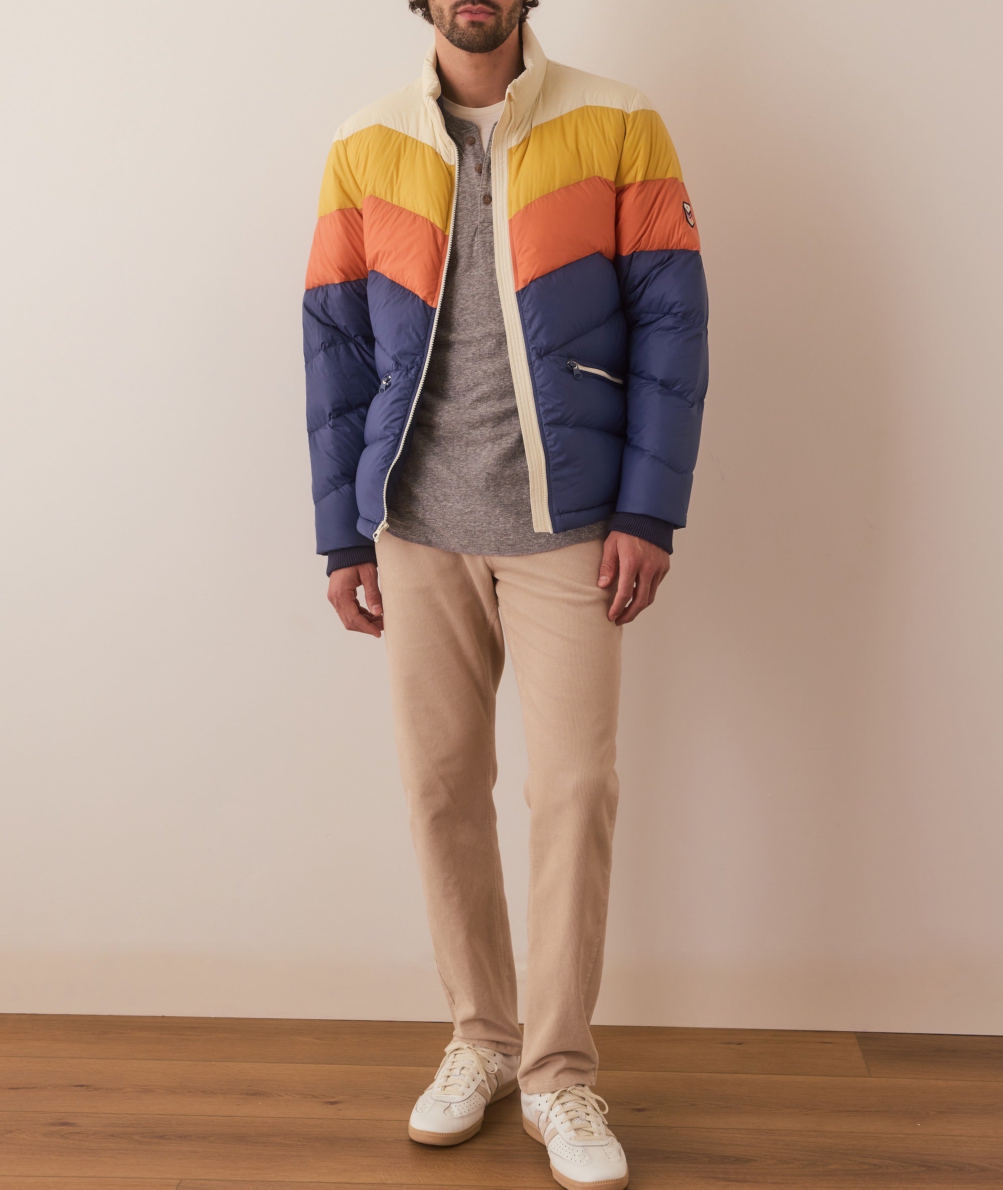 Padded jacket blue shop