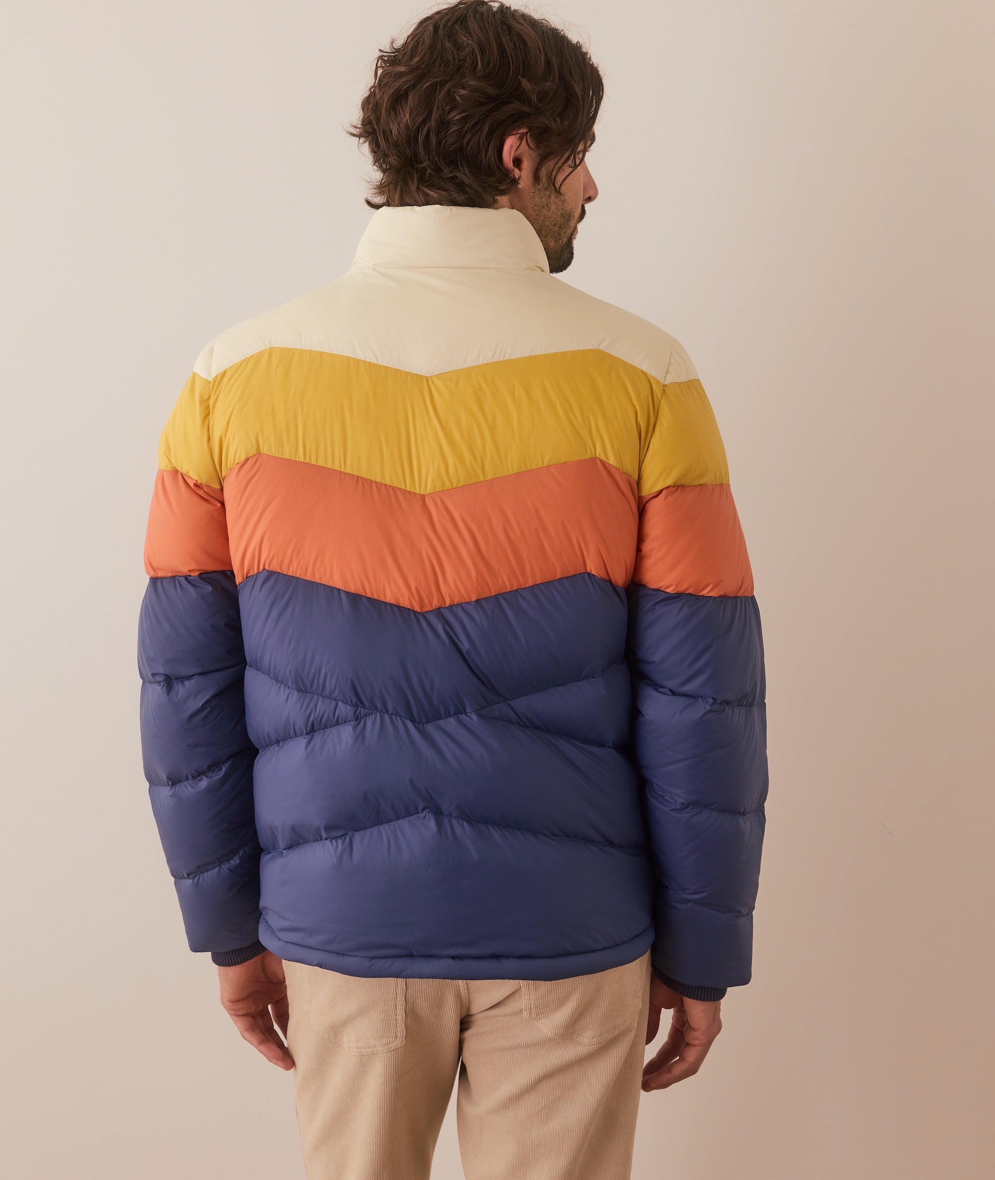 Colorful puffer coat cheap