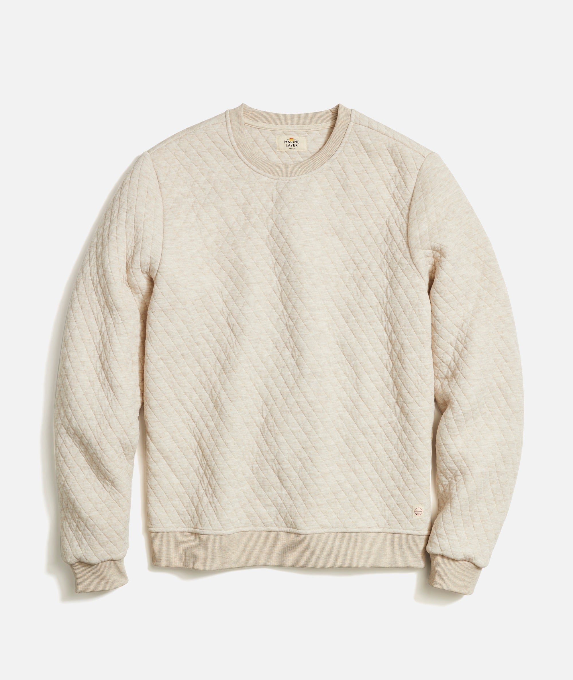 Quilted crewneck sweatshirt store