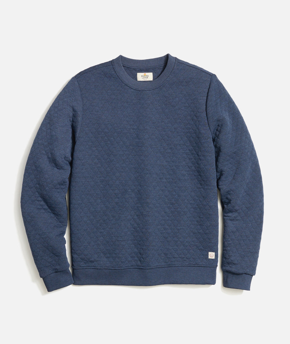 Corbet Quilted Crewneck