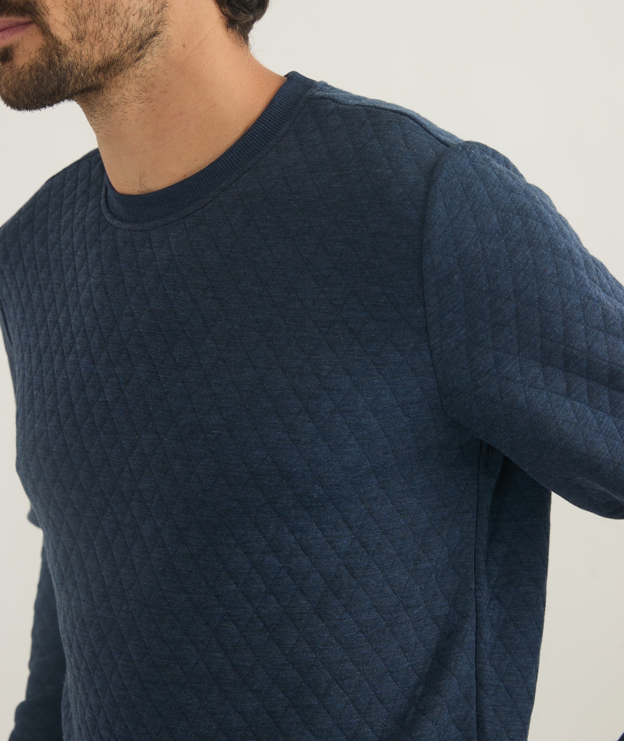 Corbet Quilted Crewneck