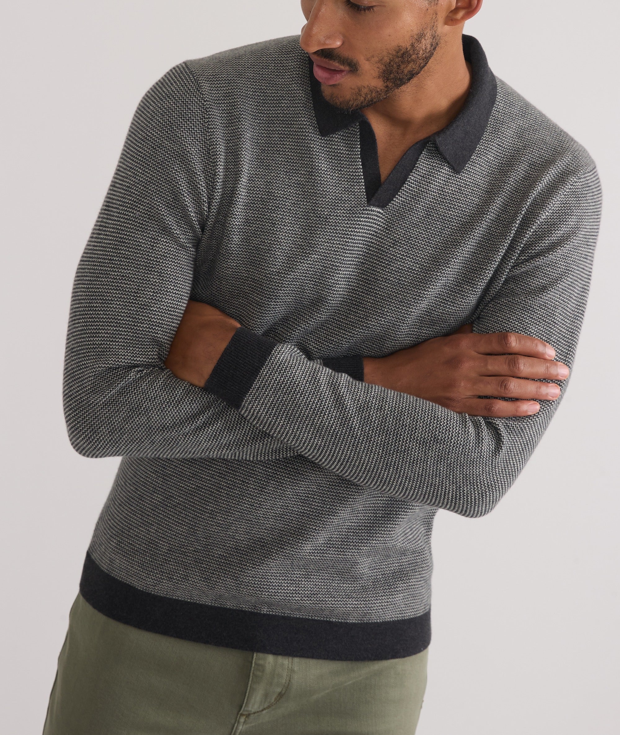 Grey long sleeve sweater hotsell