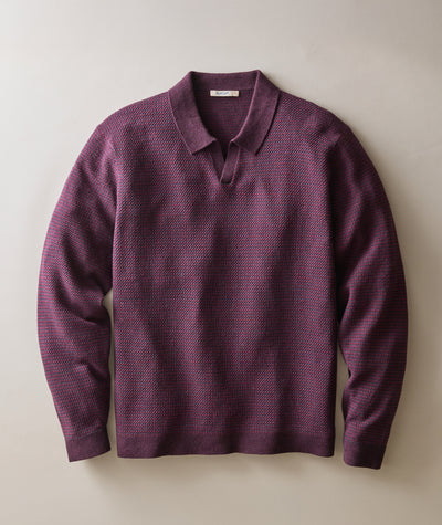 Liam Long Sleeve Sweater Polo