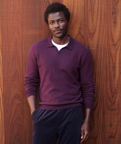 Liam Long Sleeve Sweater Polo