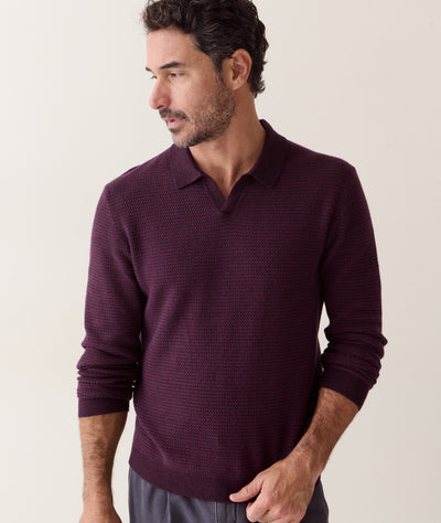 Liam Long Sleeve Sweater Polo