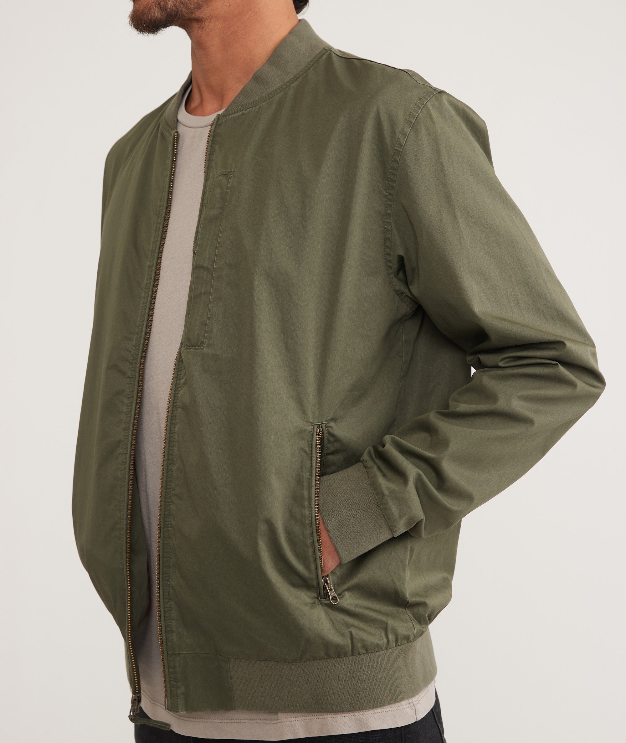Waxed canvas bomber jacket outlet