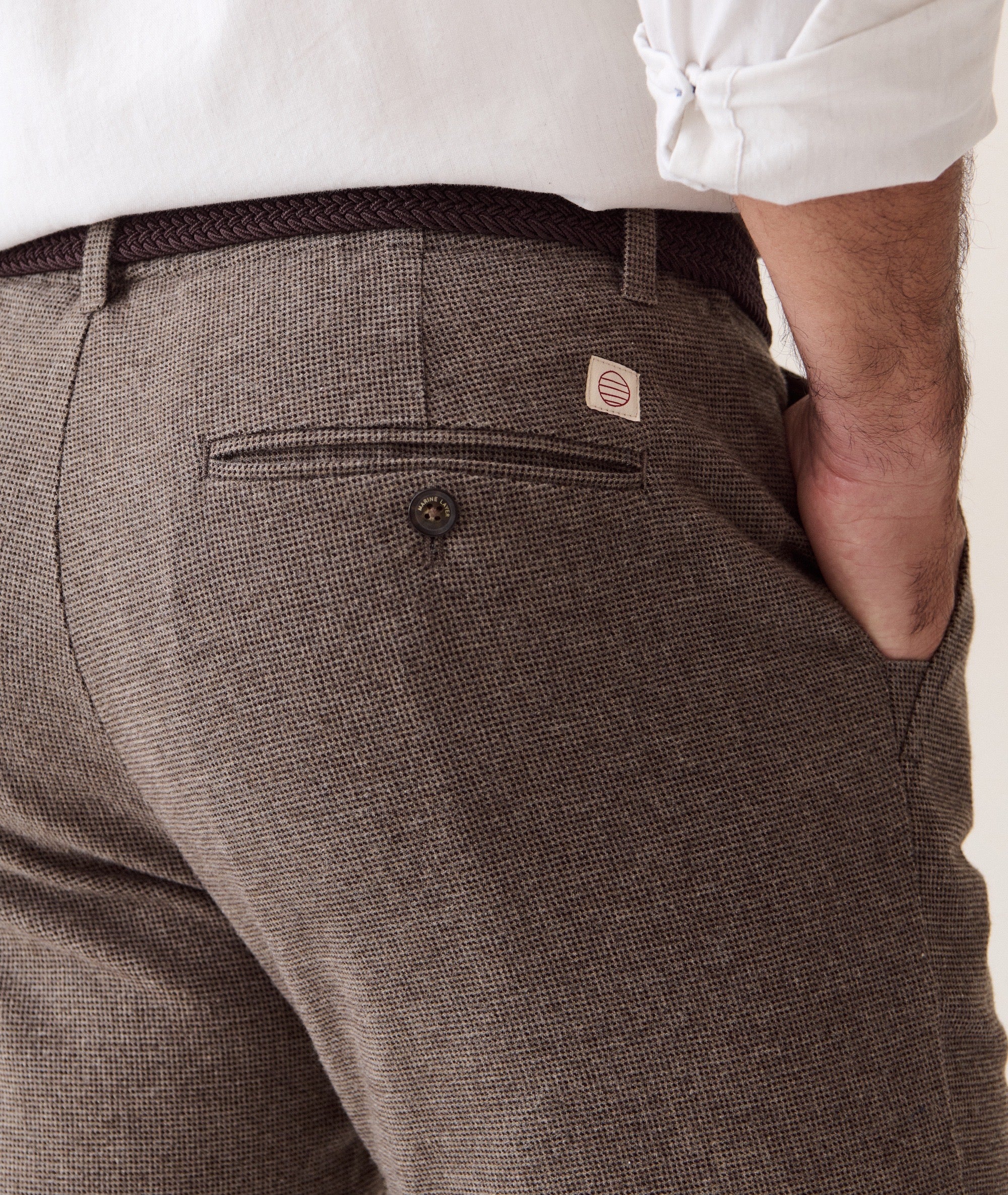 Saturday Houndstooth Chino - Slim Straight