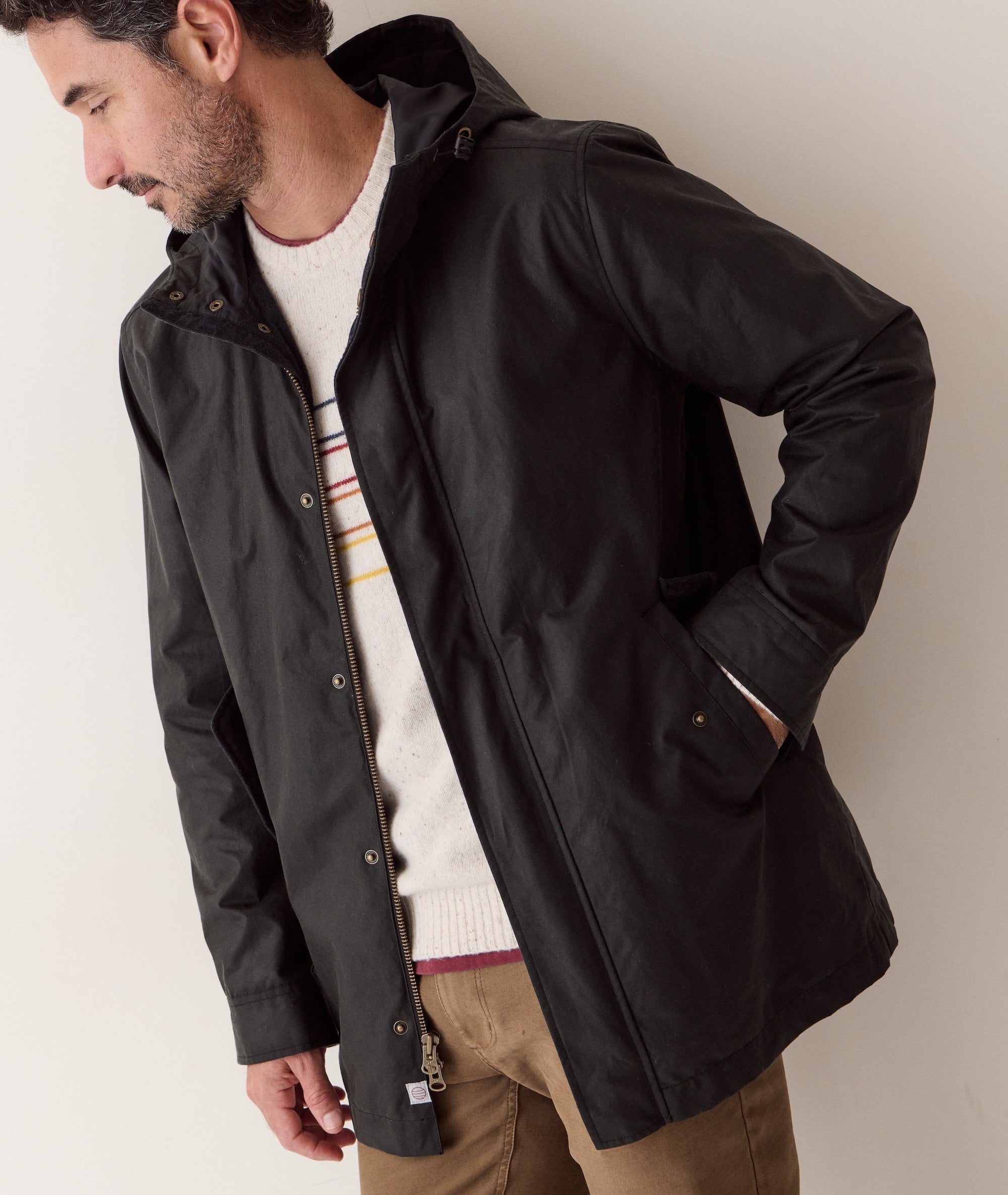 The Brooks Waxed Rain Jacket
