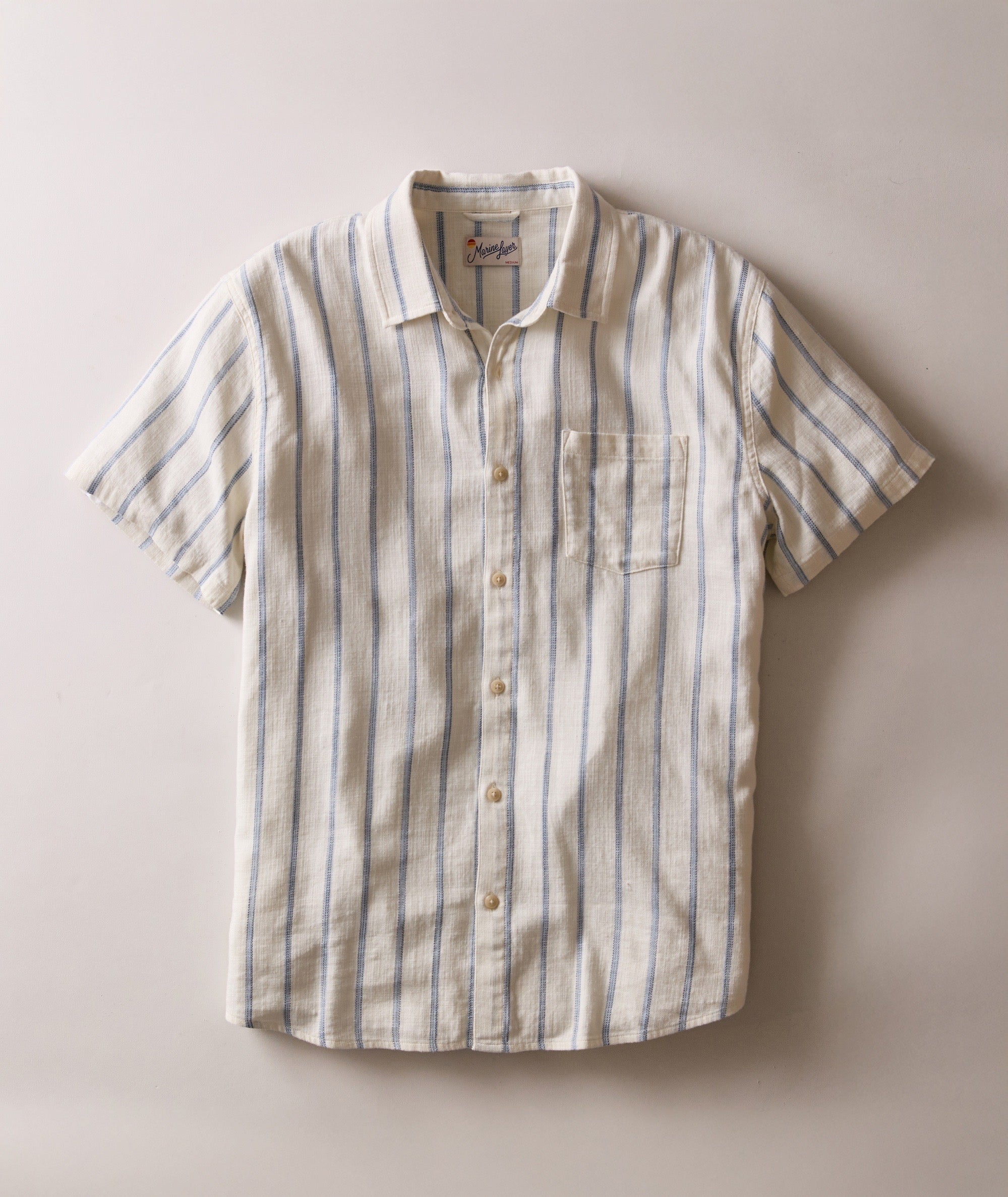 Stretch Selvage Short Sleeve Shirt