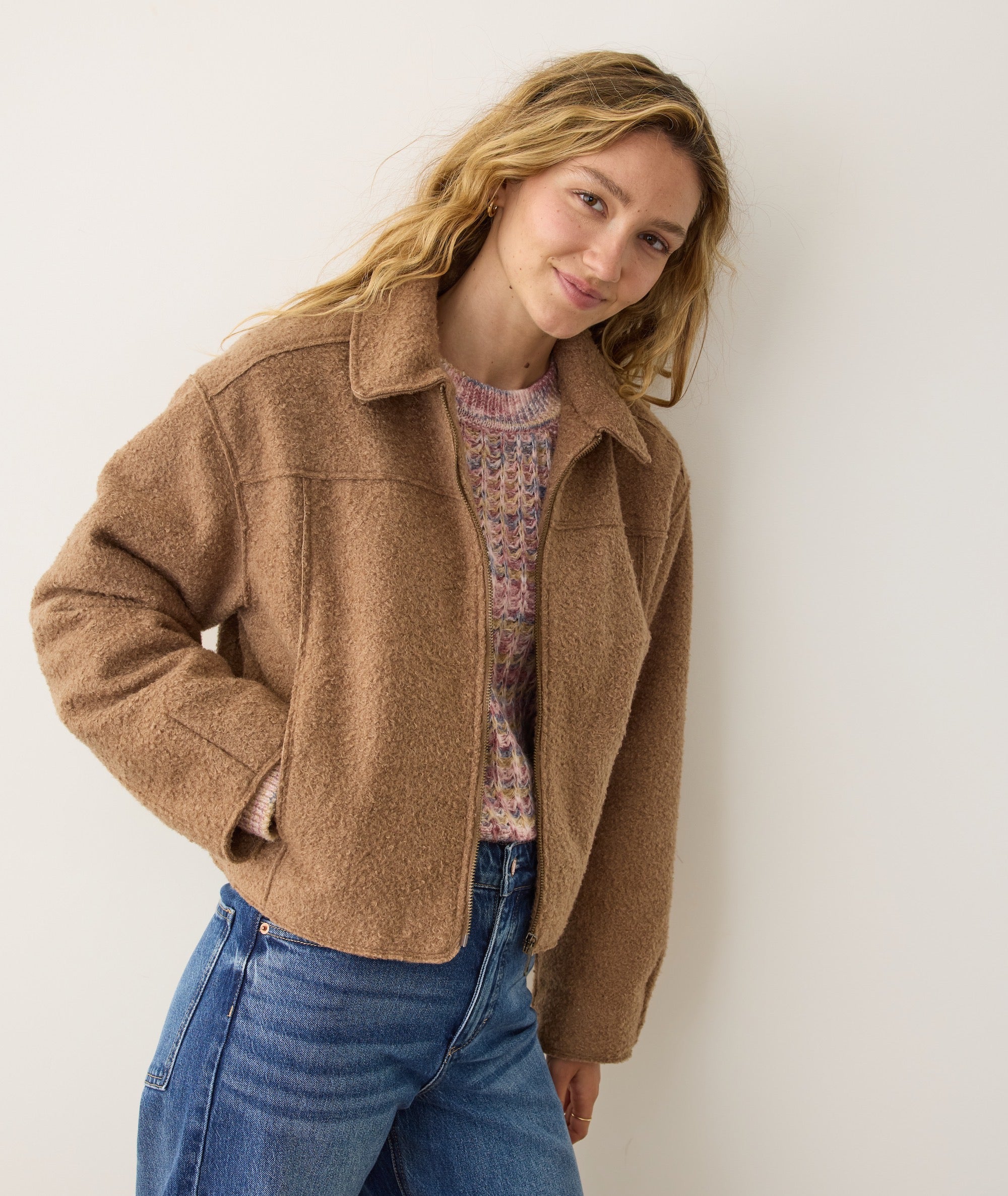 Sloane Bouclé Crop Jacket