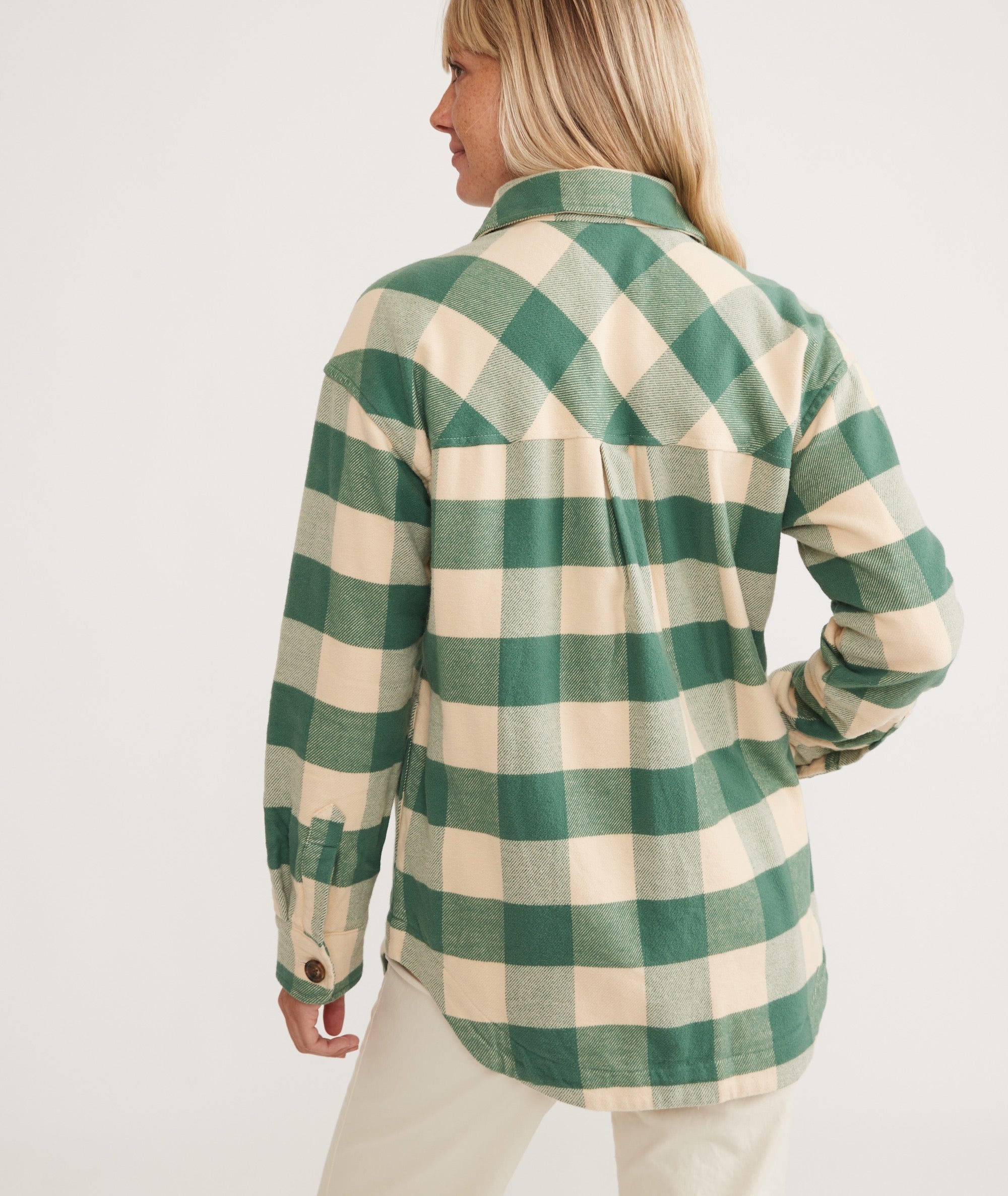 Womens flannel shirt jacket top