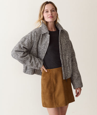 Chelsey Herringbone Bomber