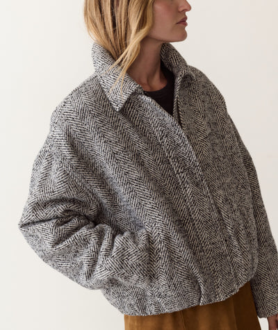 Chelsey Herringbone Bomber