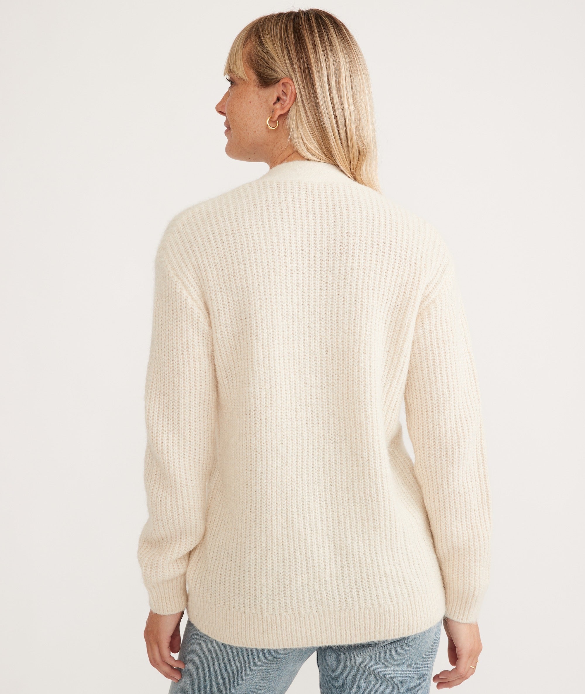 Marine Layer Nova Oversized Cardigan Ivory S