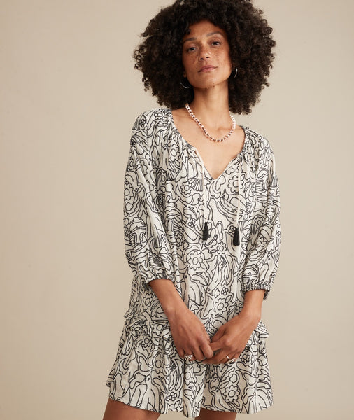Embroidery online mini dress