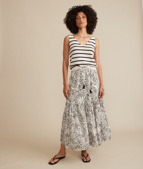 Flora Embroidered Skirt