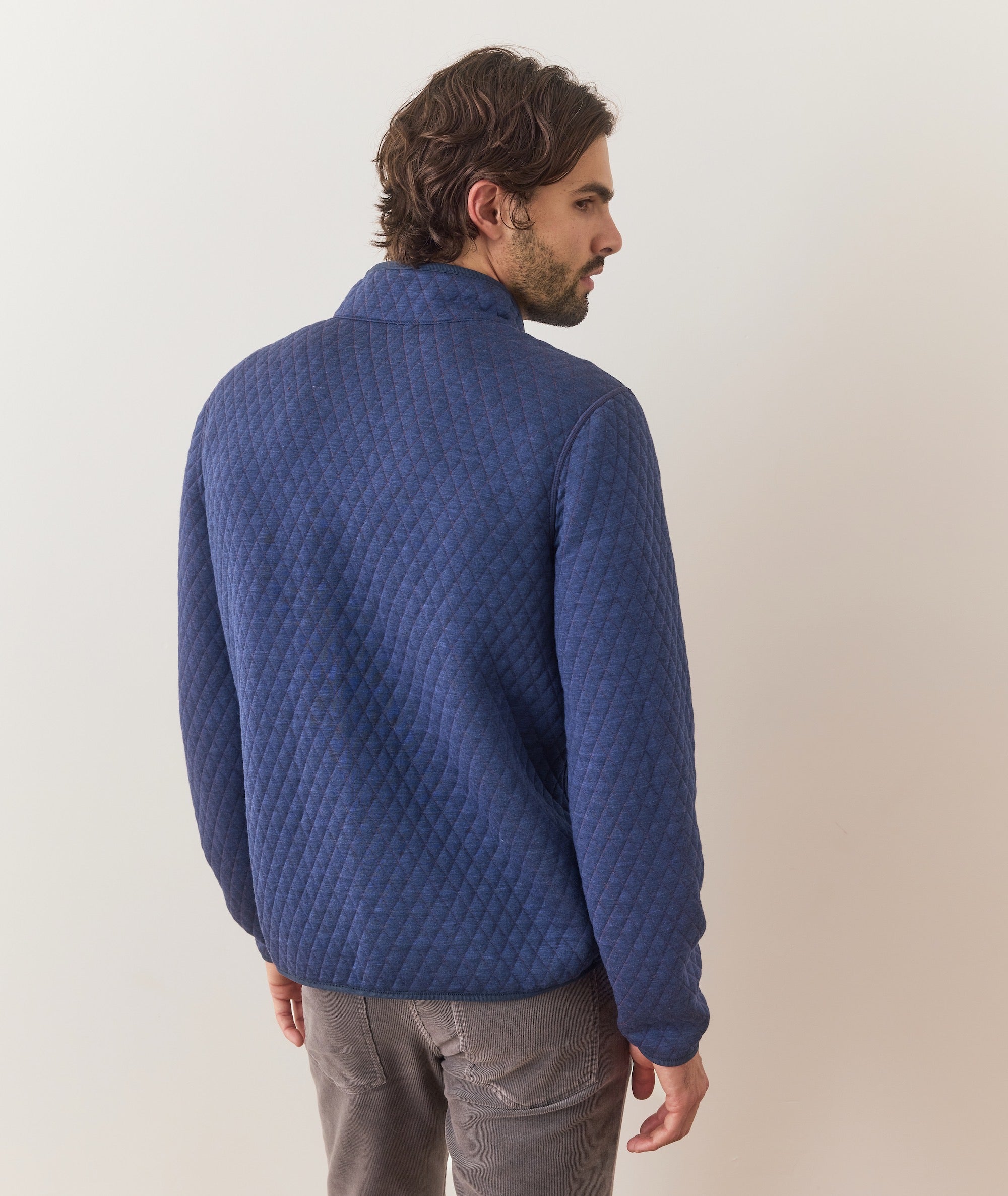 Corbet Quilted Reversible Pullover