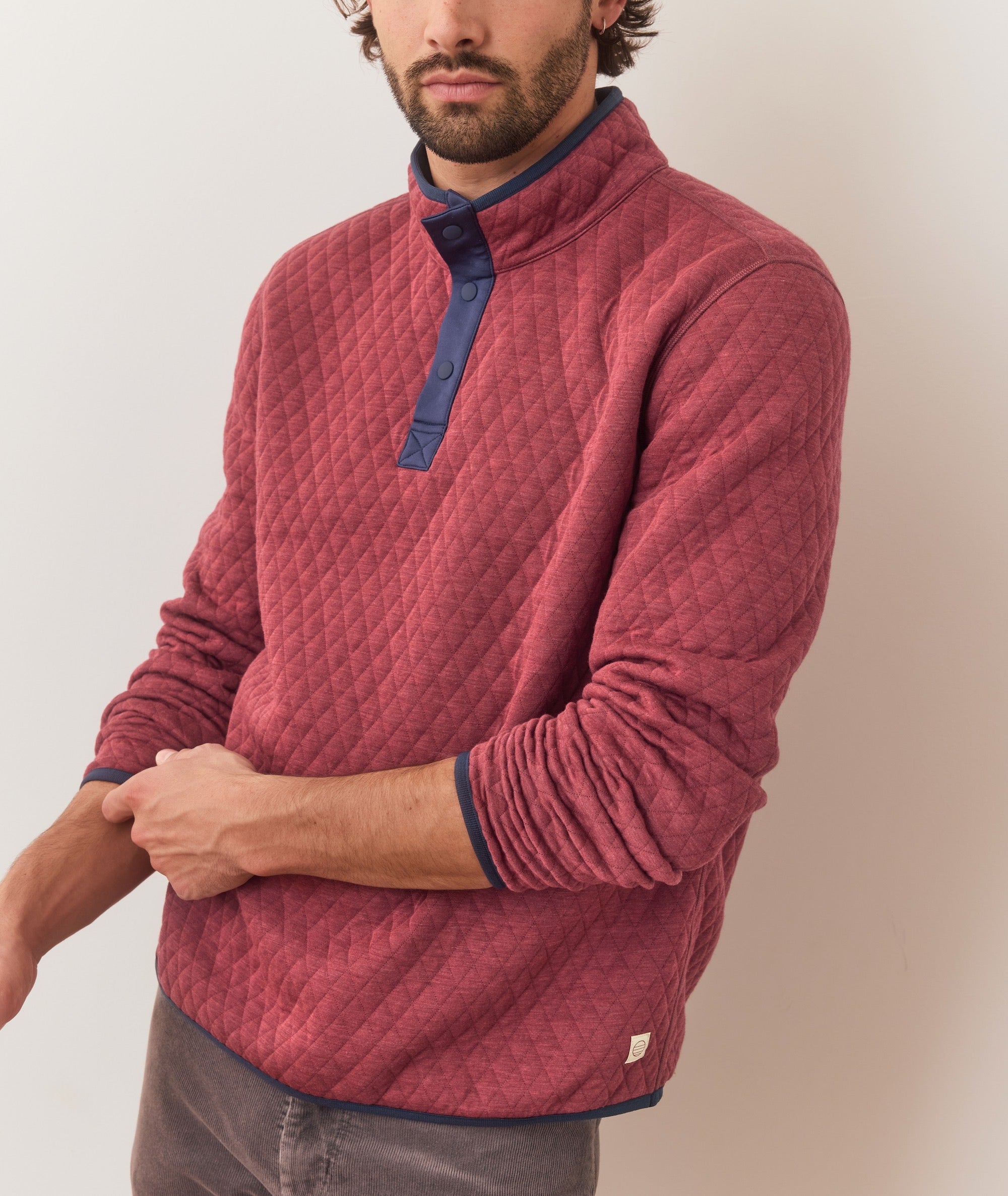 Corbet Quilted Reversible Pullover