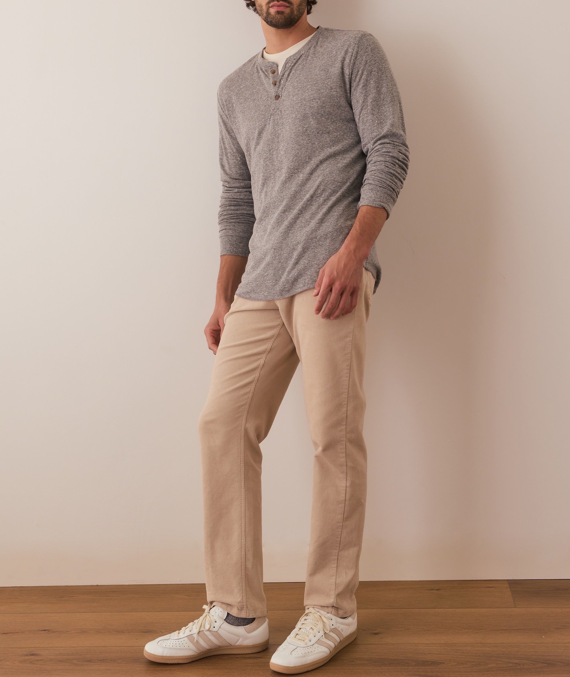 Double Knit Henley