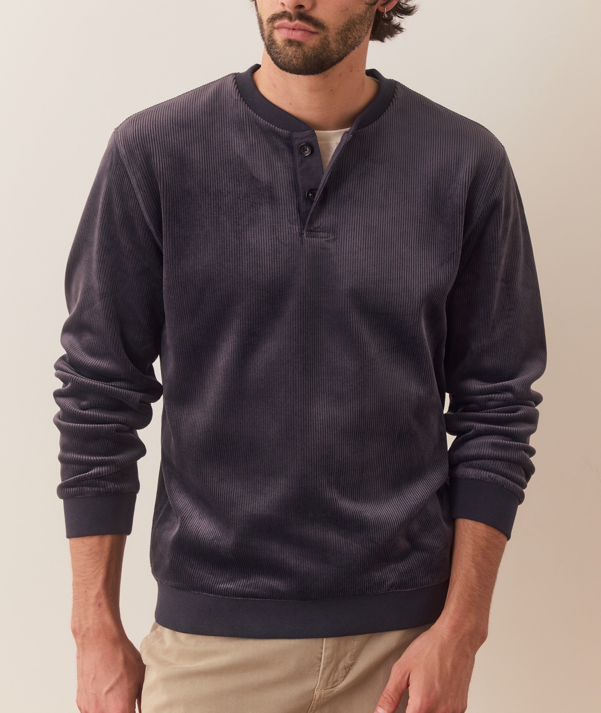 Cord Velour Henley