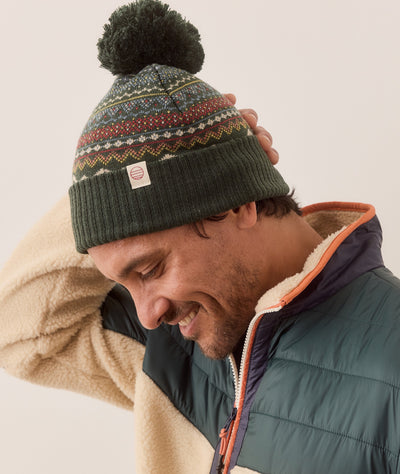 Archive Fair Isle Pom Beanie