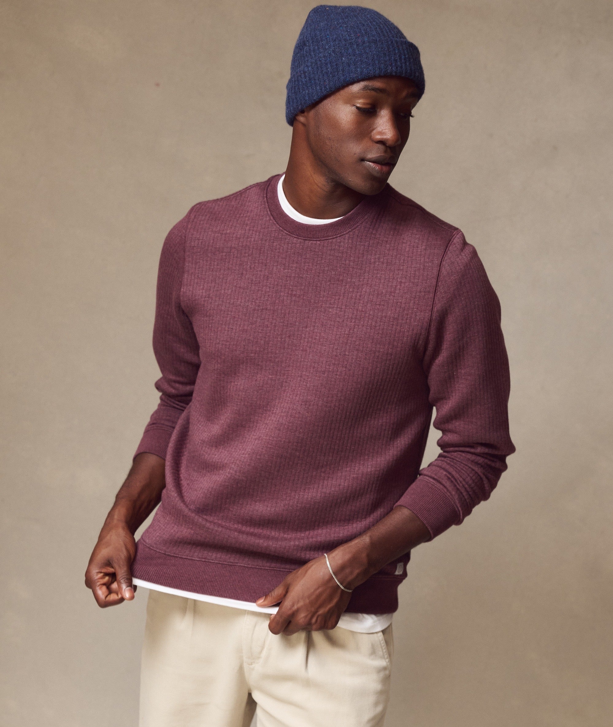 Corbet Quilted Crewneck