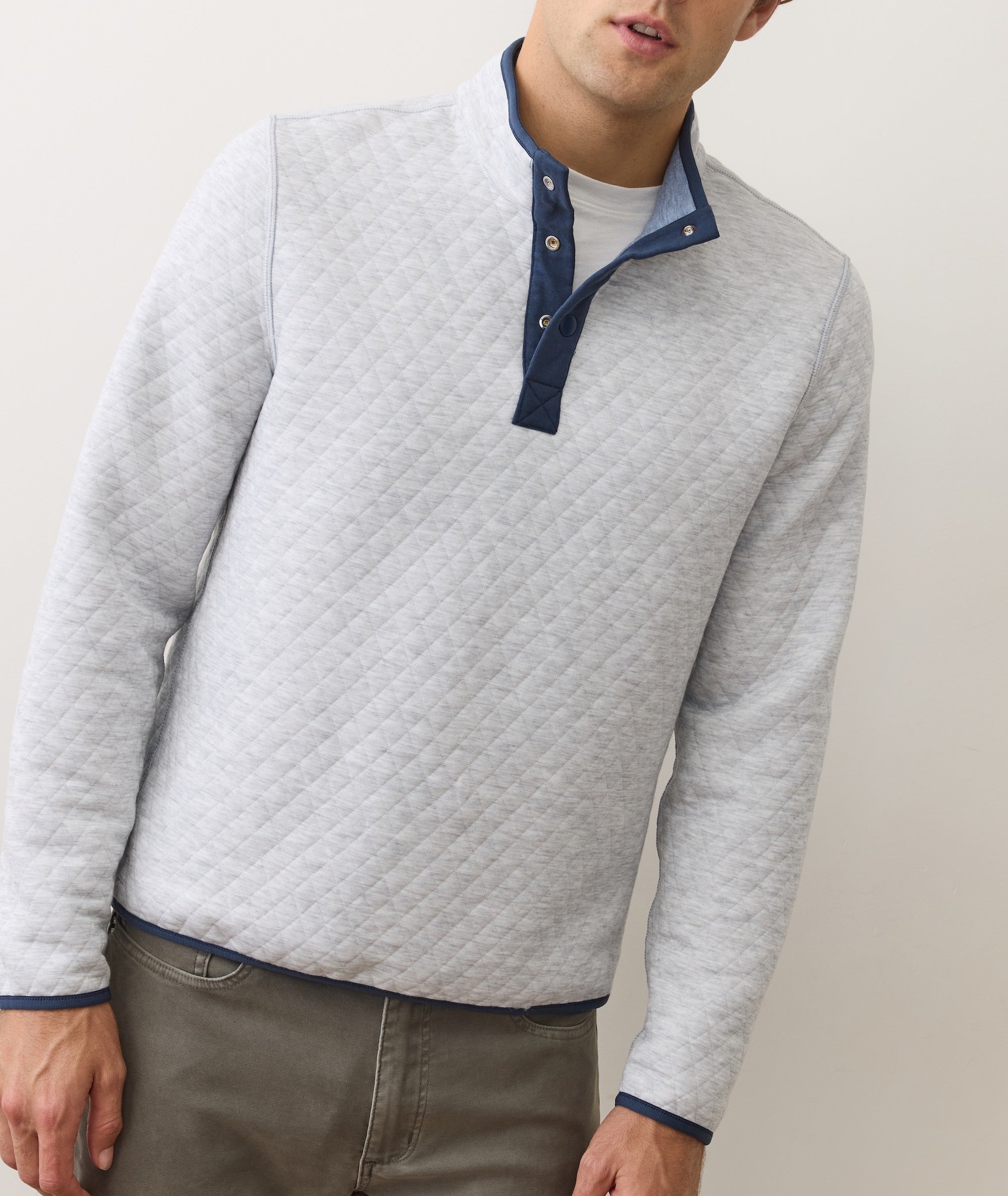 Corbet Quilted Reversible Pullover