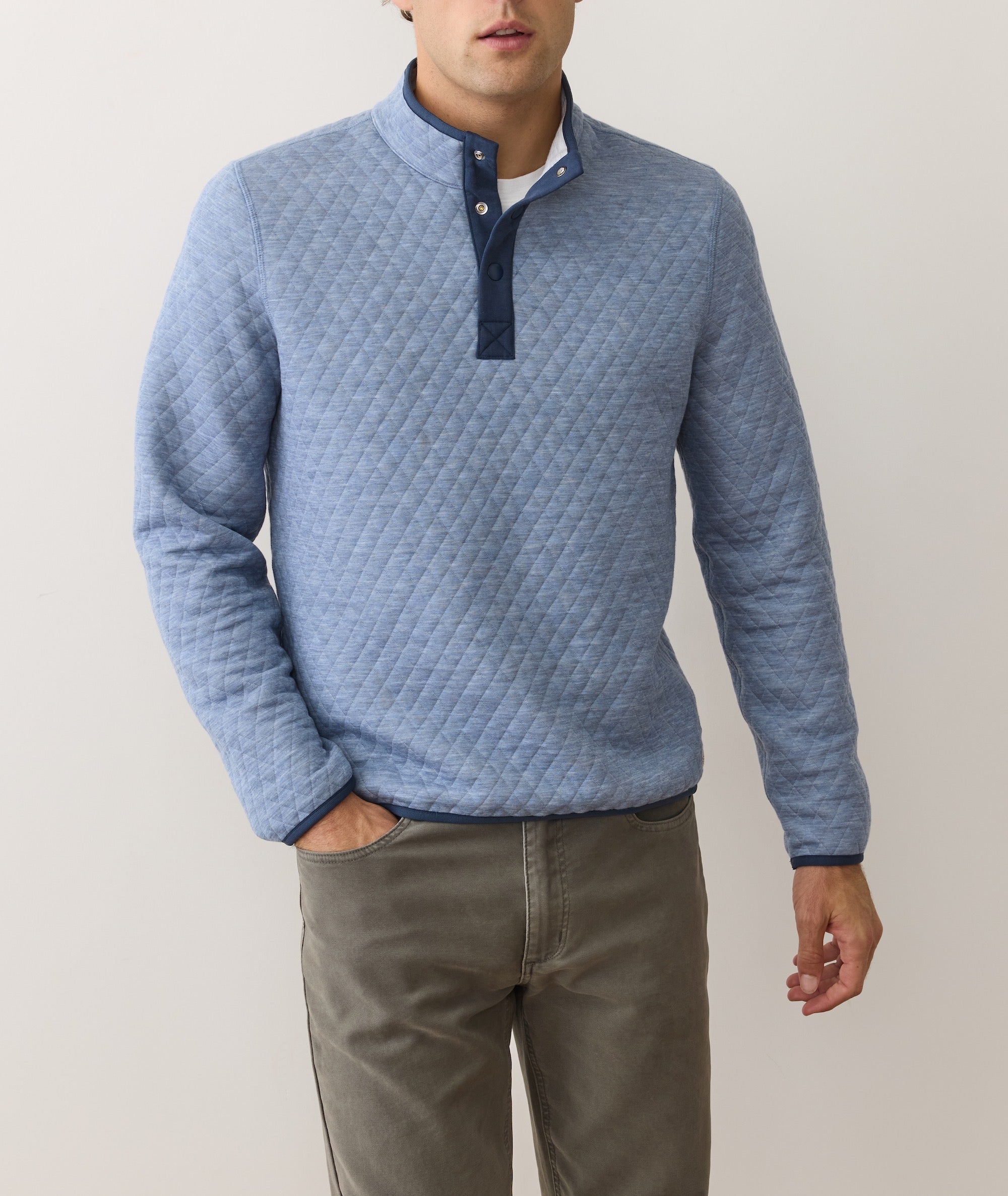 Corbet Quilted Reversible Pullover