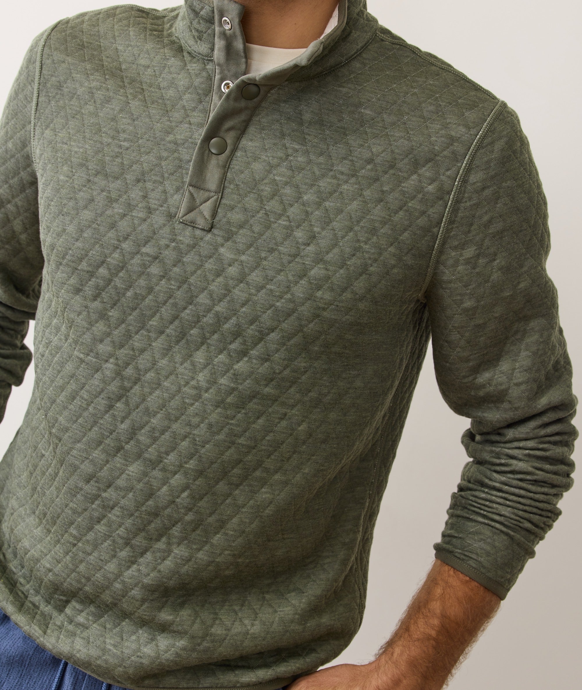 Corbet Quilted Reversible Pullover