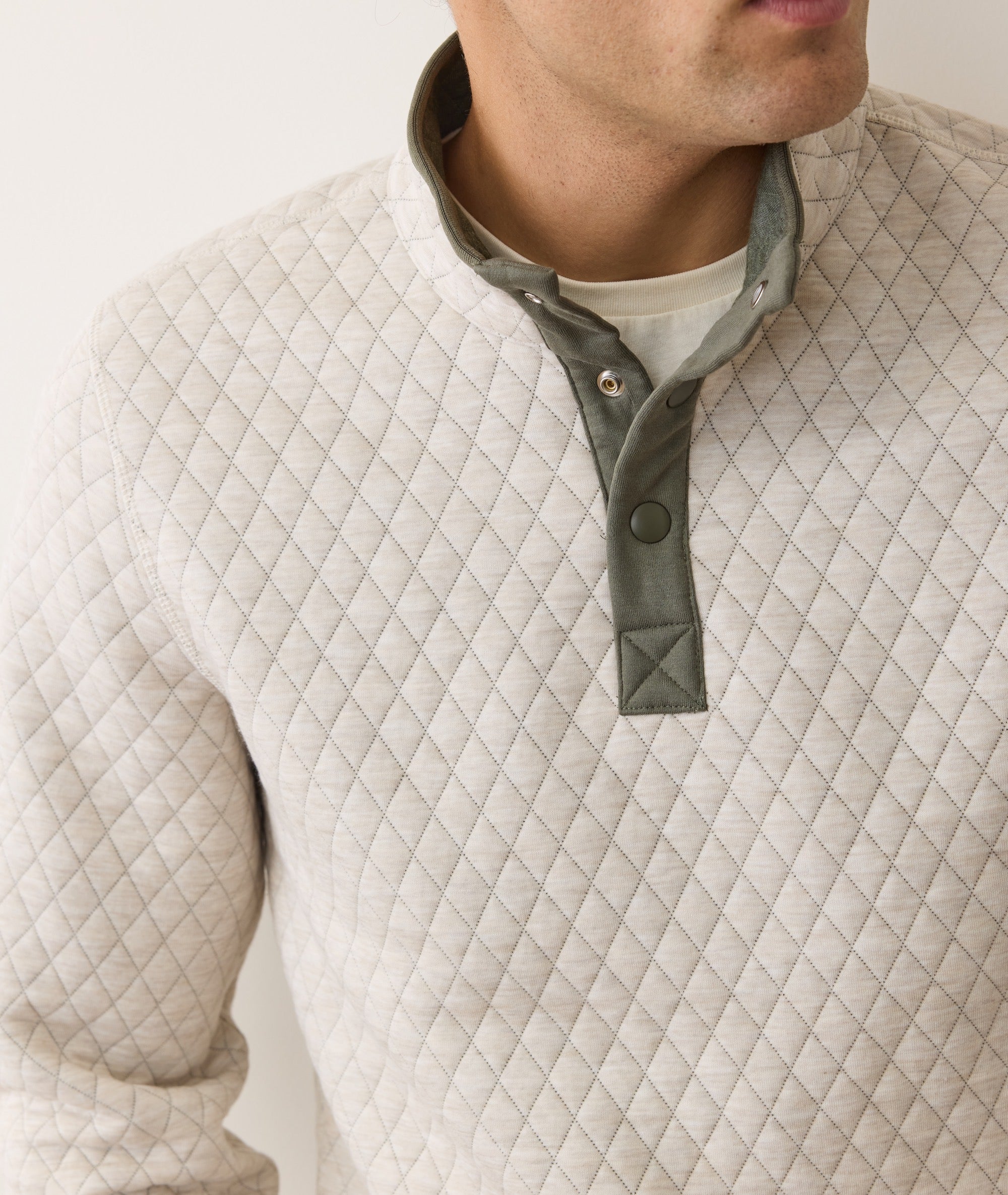 Corbet Quilted Reversible Pullover
