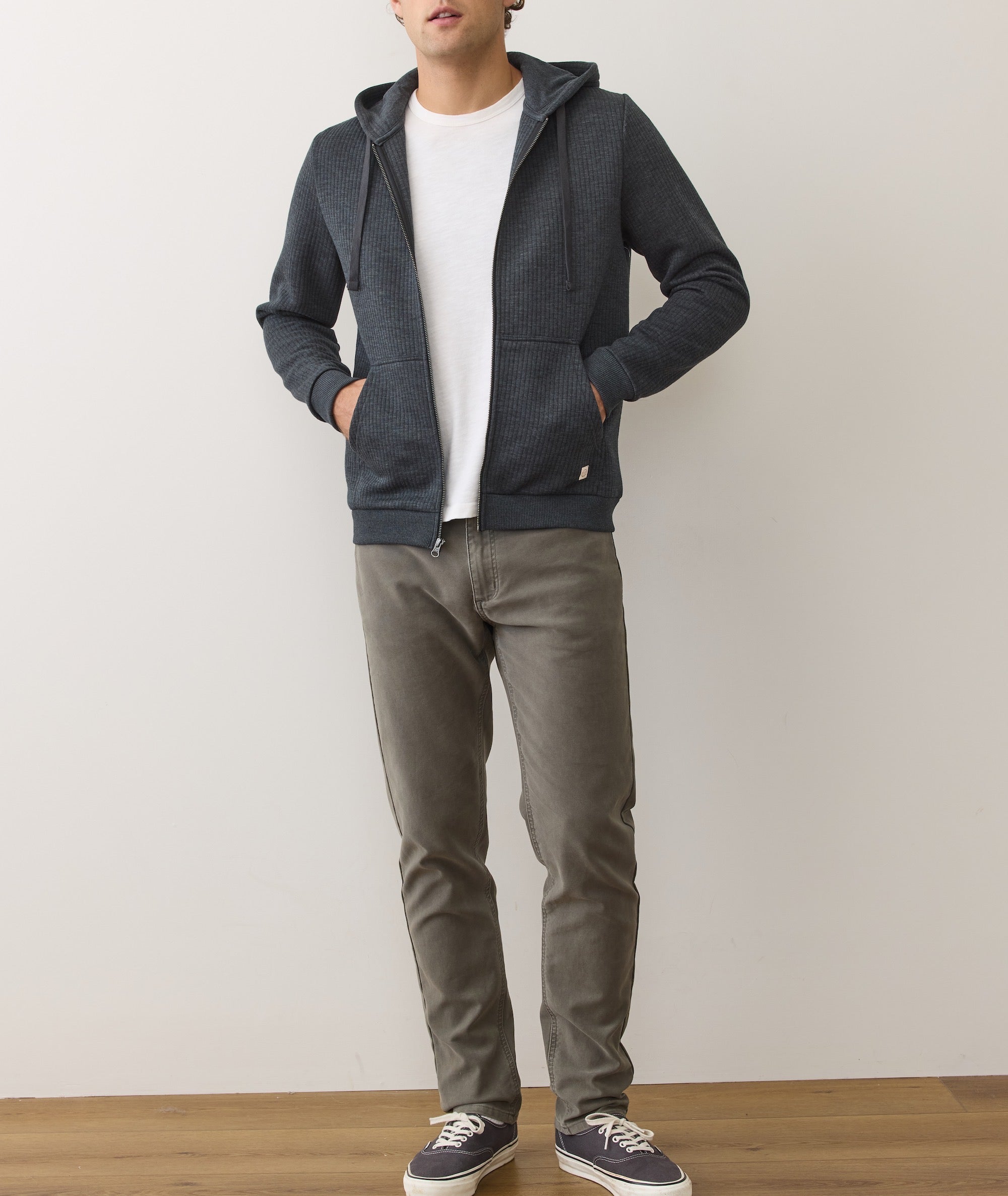 Corbet Quilted Zip Hoodie