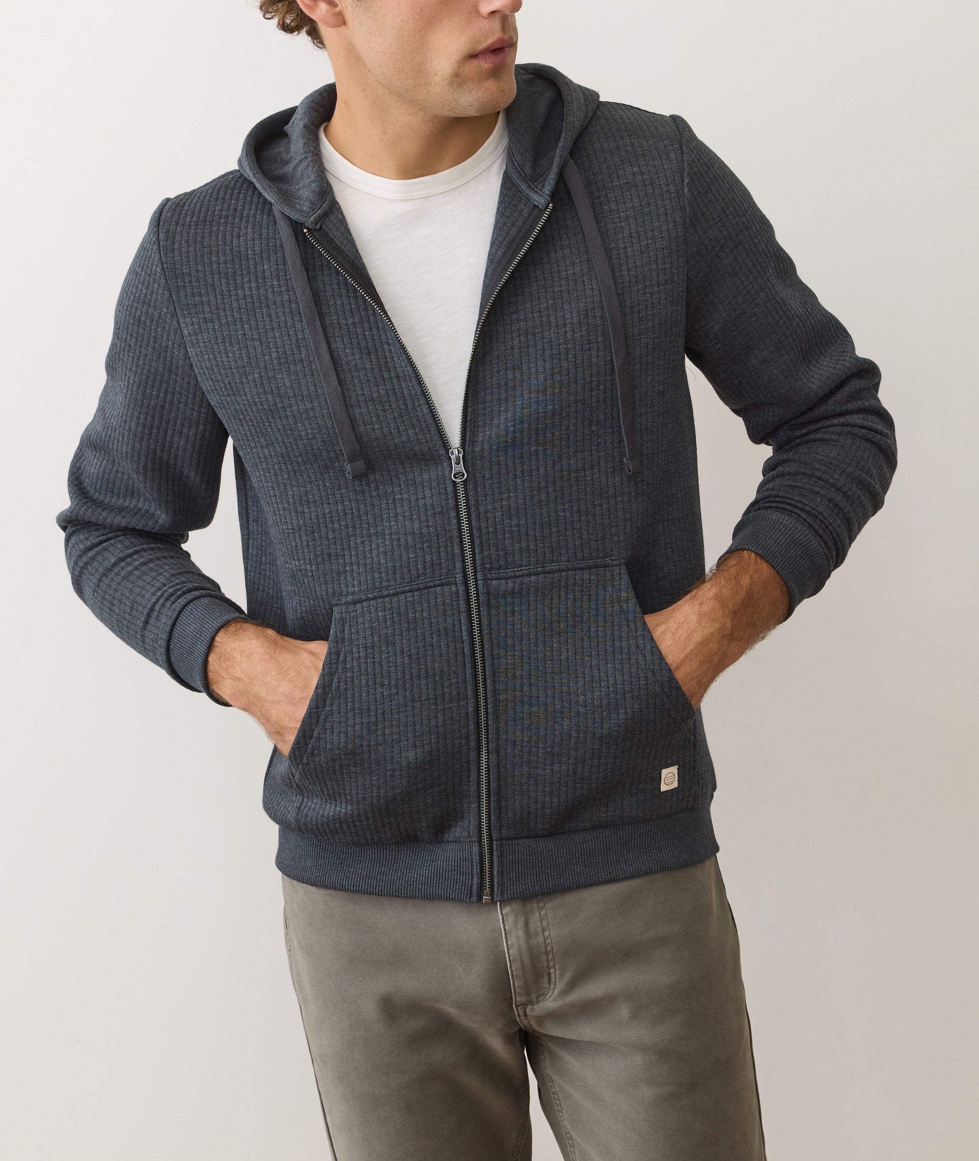 Corbet Quilted Zip Hoodie
