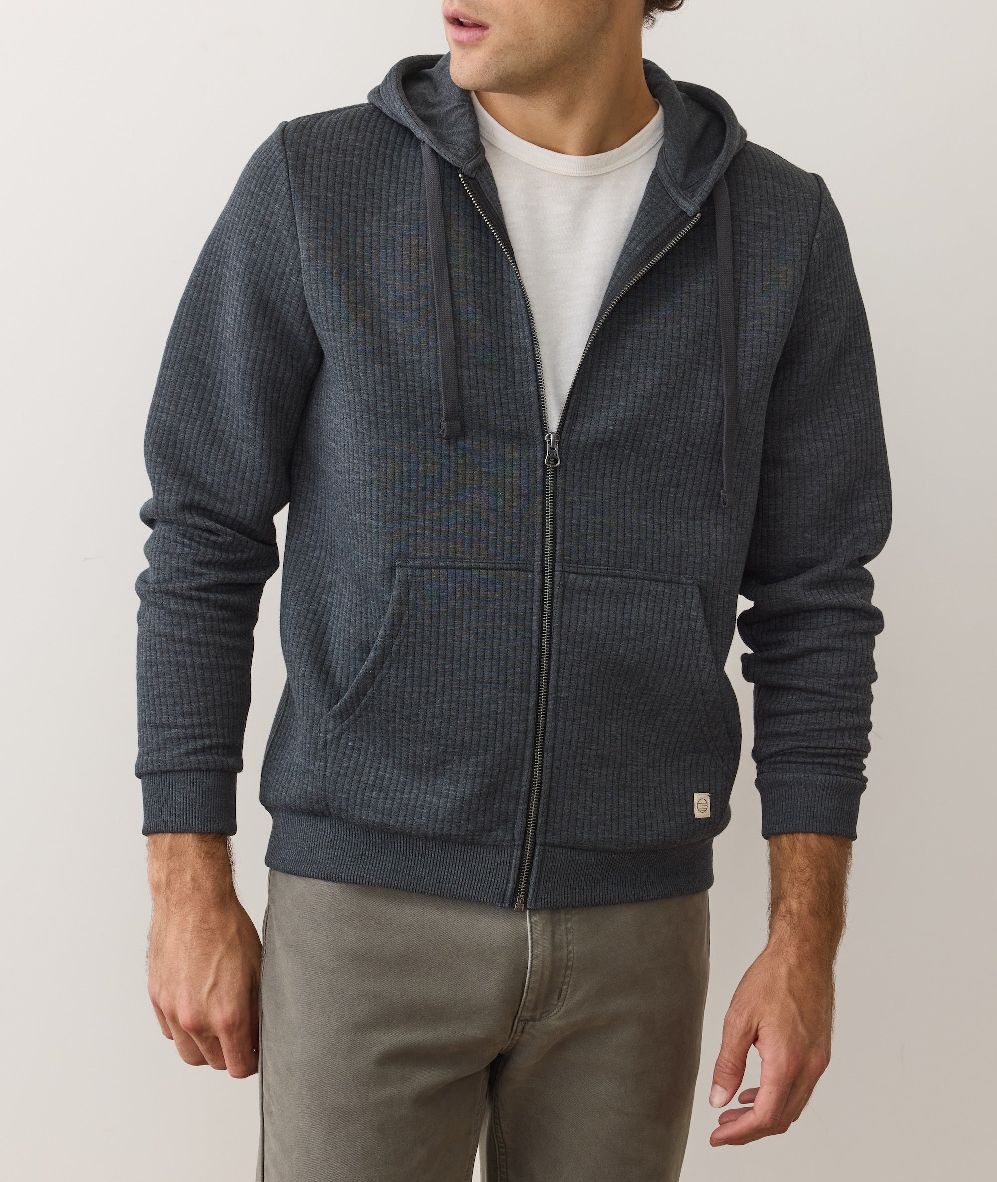 Corbet Quilted Zip Hoodie