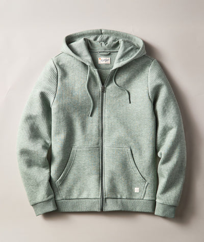 Corbet Quilted Zip Hoodie