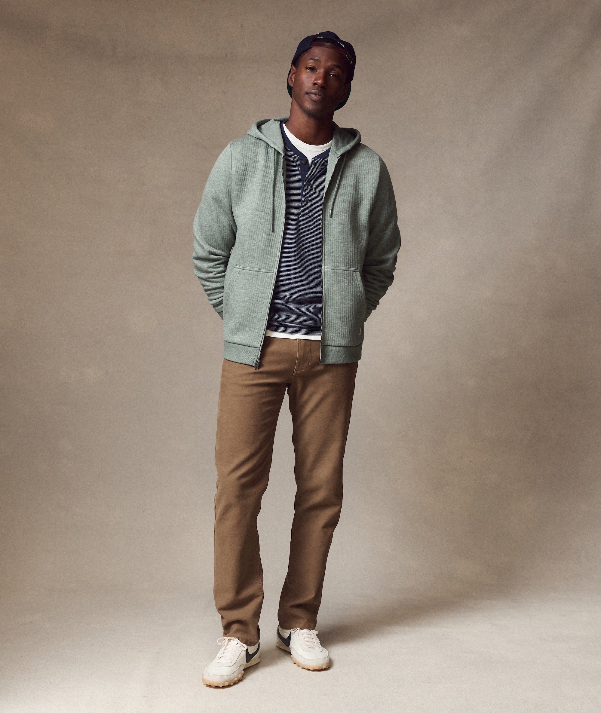 Corbet Quilted Zip Hoodie