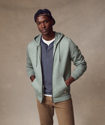Corbet Quilted Zip Hoodie
