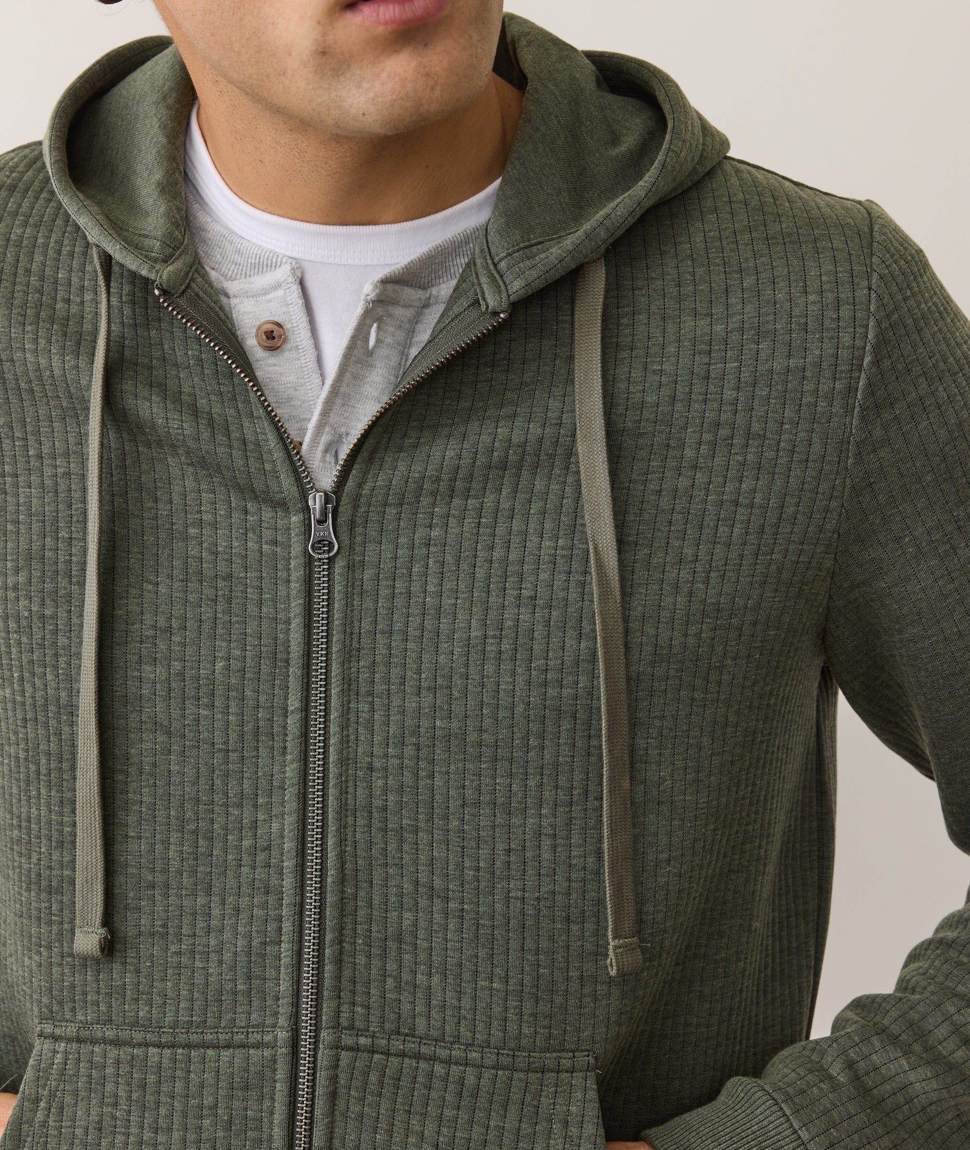 Corbet Quilted Zip Hoodie