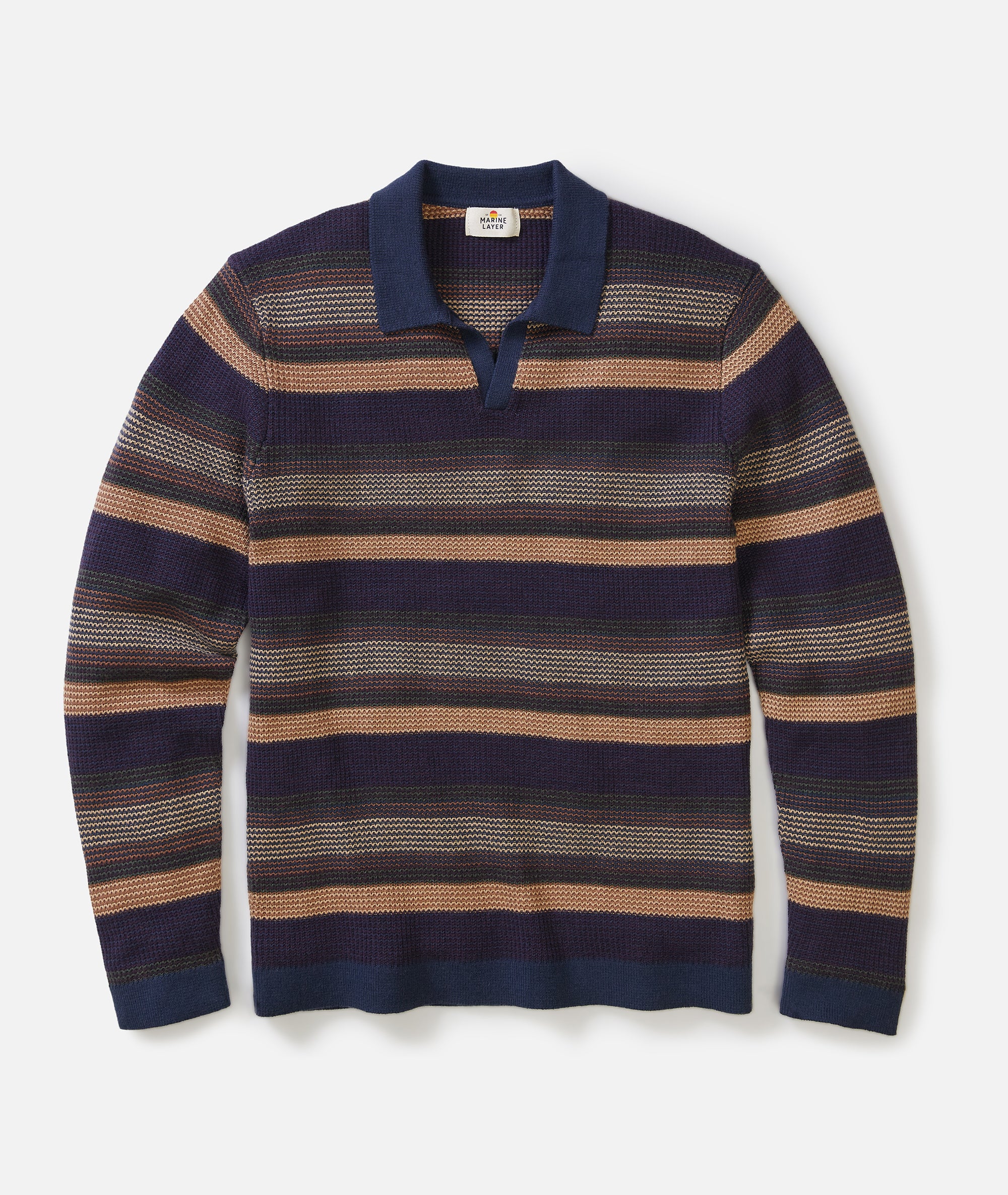 Liam Long Sleeve Sweater Polo