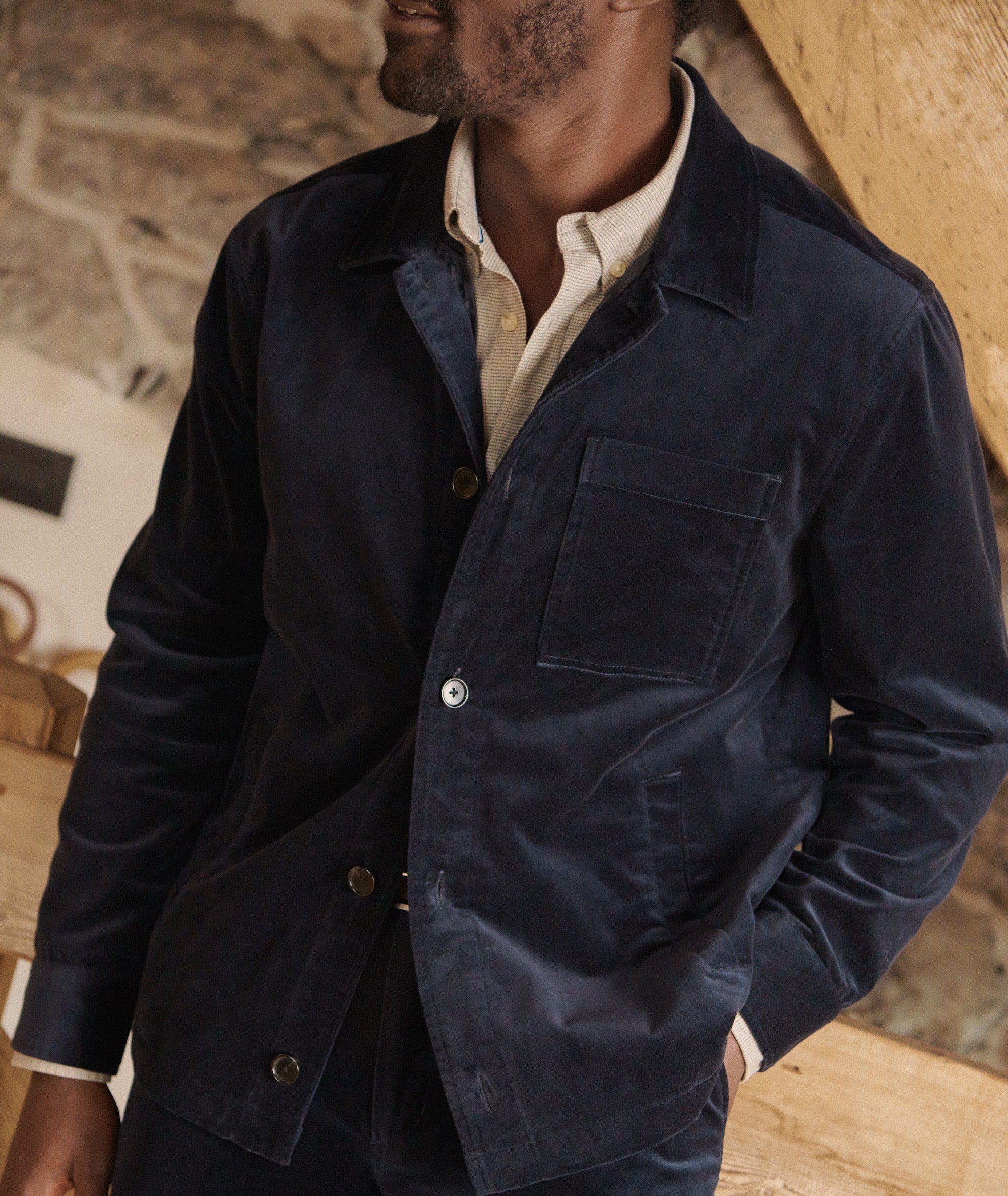 Lorenzo Velvet Overshirt