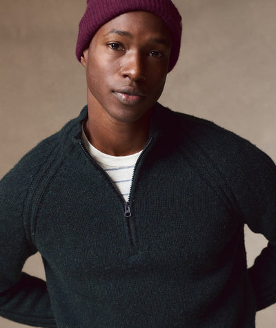 Coastal Merino Quarter Zip