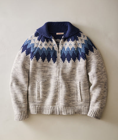 Nordic Fair Isle Sweater Jacket