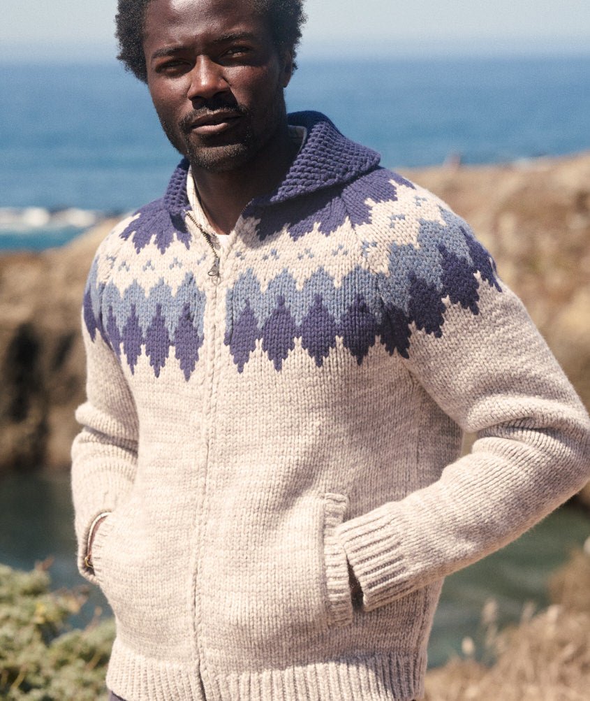 Nordic Fair Isle Sweater Jacket