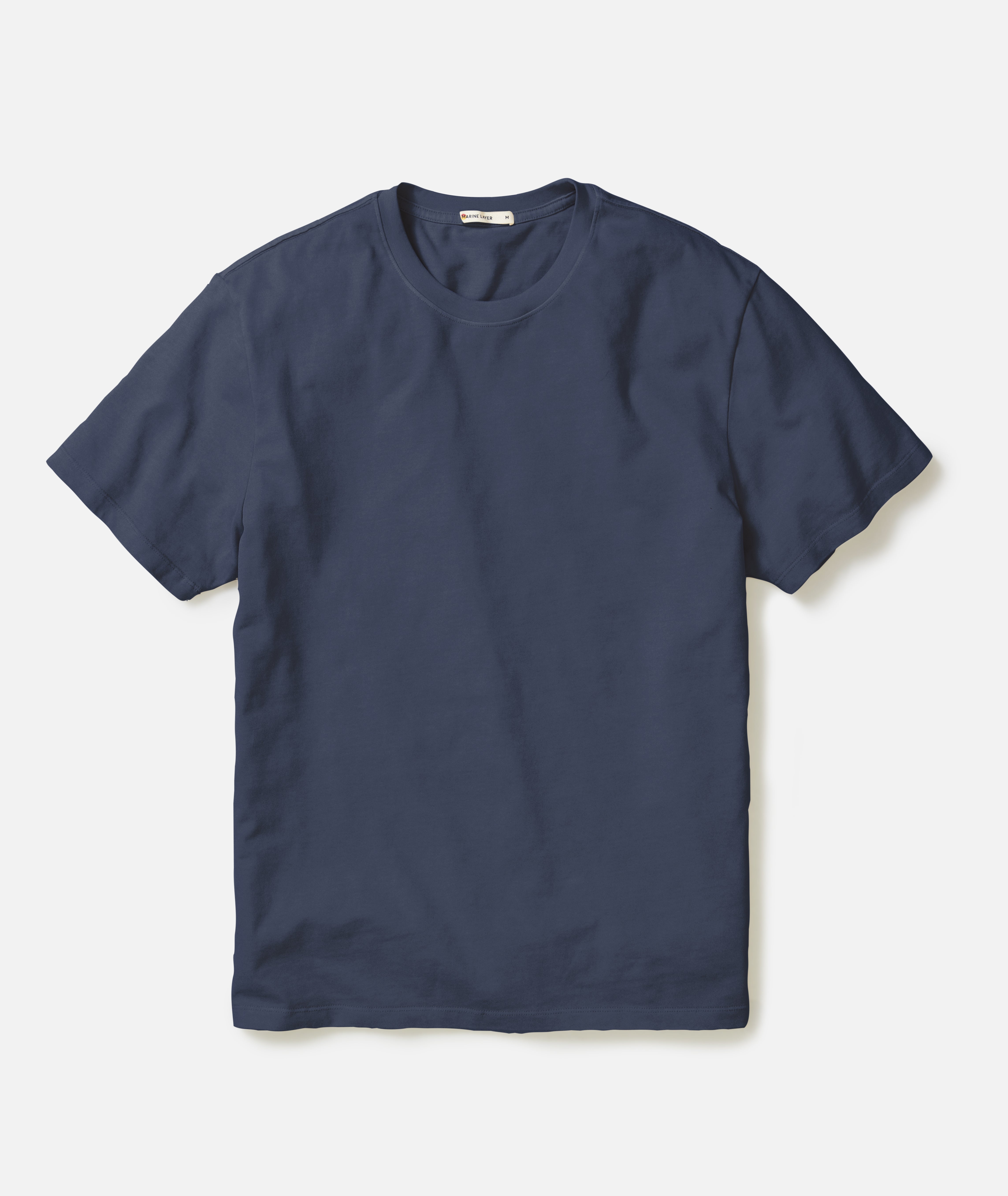 Men's Cloud 9 Sueded Jersey Tee in Mood Indigo